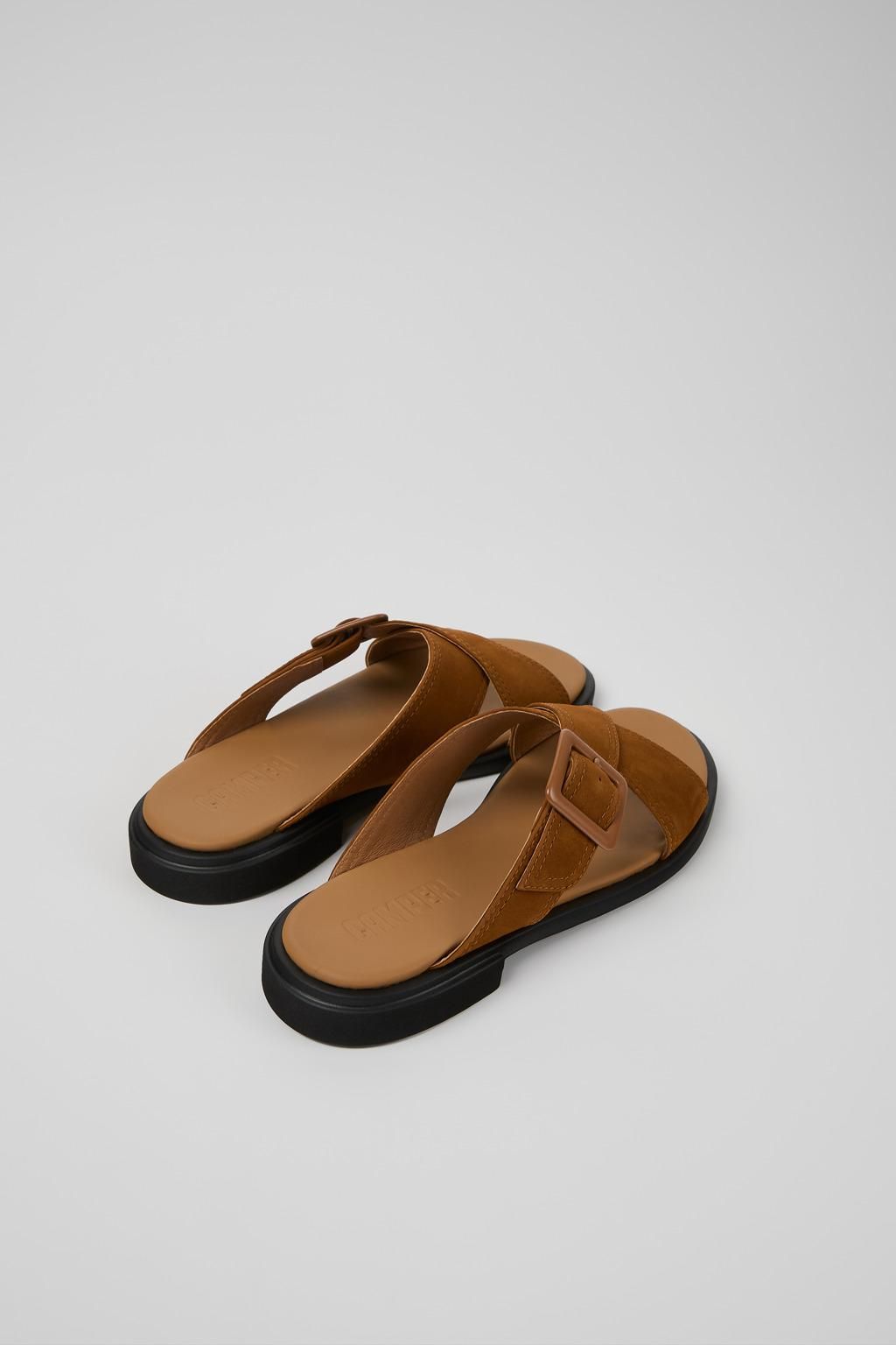 캠퍼 미니멀 크로스 스트랩 샌들 Edy K201384-006 BROWN - 상세 이미지 3