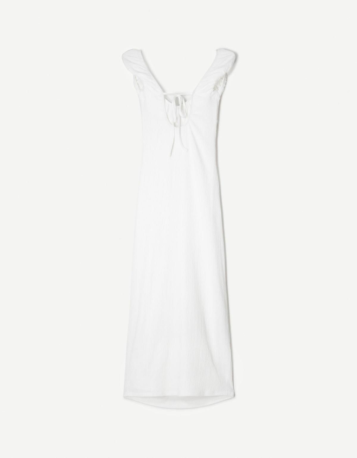 버쉬카 화이트 미디 원피스 0558/727 OFF WHITE - 상세 이미지 5