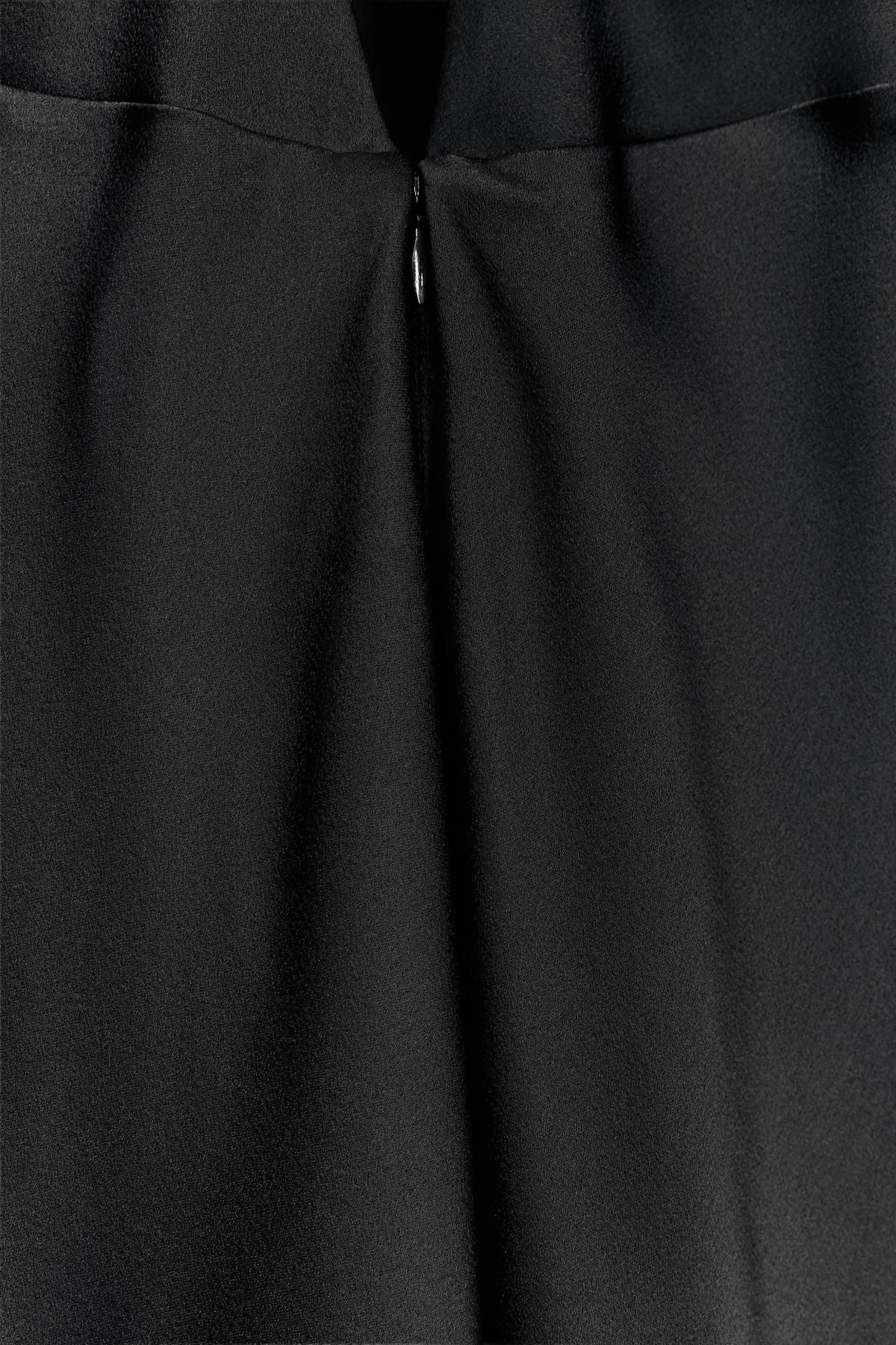 자라 50주년 기념 V넥 플레어 캐미솔 롱 원피스 3270/712 BLACK - 상세 이미지 4