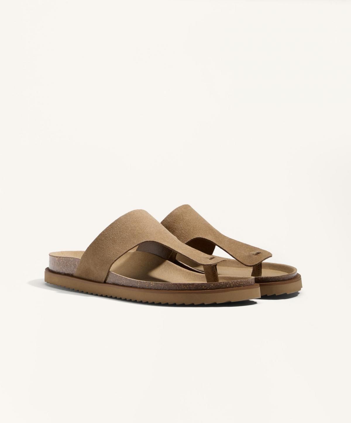 오이쇼 스플릿 레더 T컷 스트랩 샌들 1275/580 TOASTEDBROWN - 상세 이미지 2