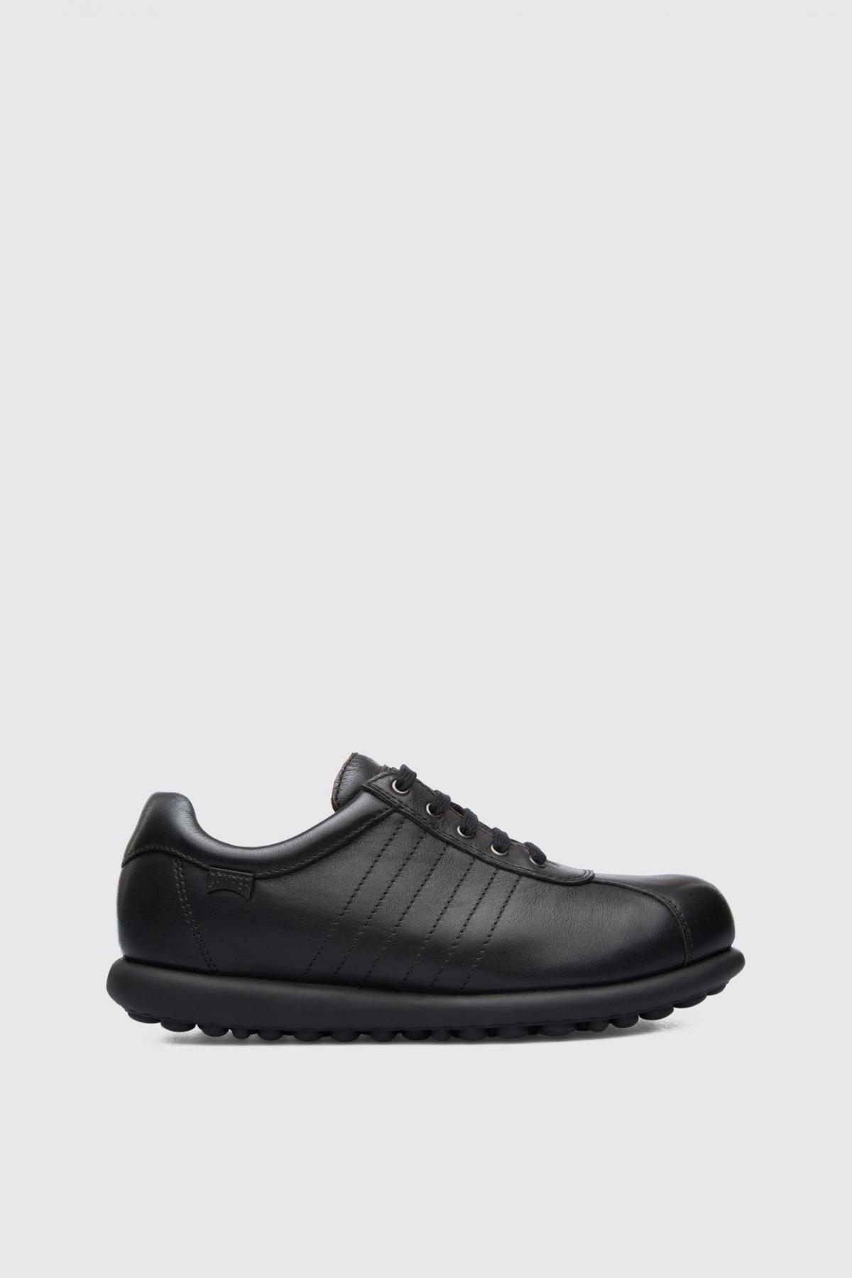 캠퍼 아이코닉 블랙 레더 스니커즈 Pelotas 27205-191 BLACK - 메인 이미지