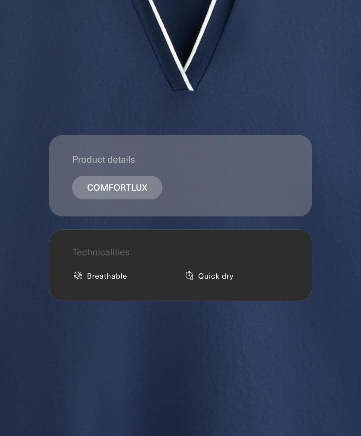 오이쇼 테크니컬 파이핑 컴포트럭스 반팔 폴로 셔츠 0604/904 NAVY - 상세 이미지 3