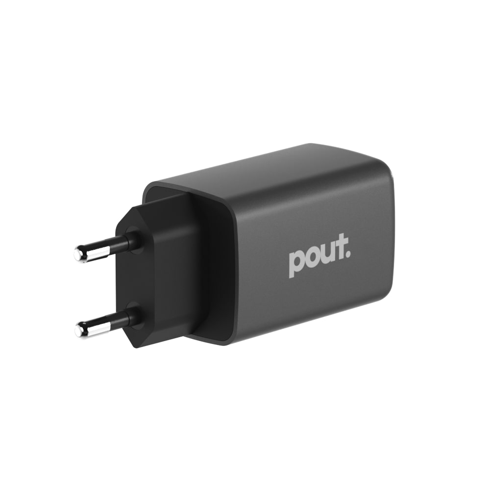 파우트 65W PD 3.0 PPS GaN 초고속 멀티 충전기 어댑터 블랙 - 상세 이미지 2