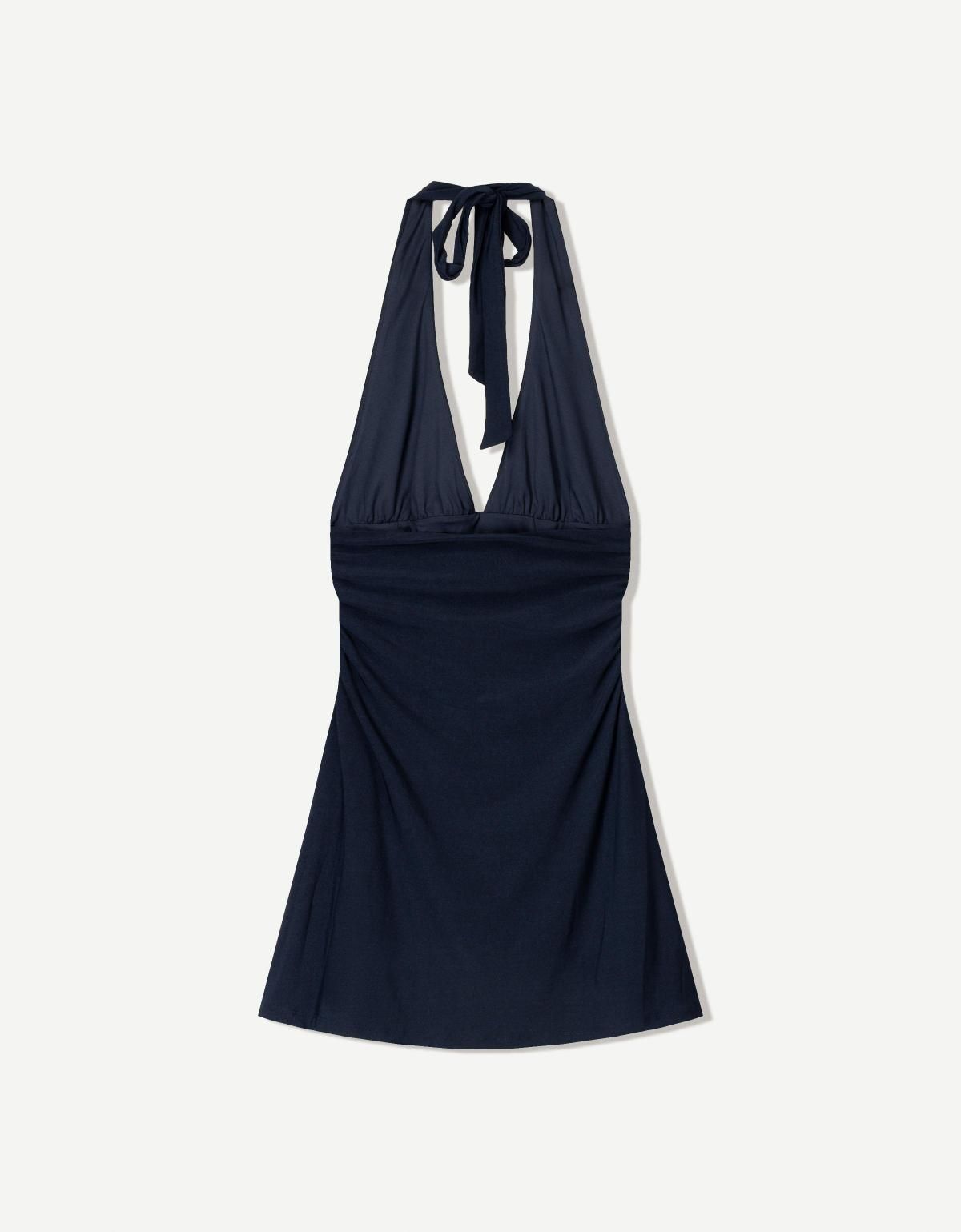 버쉬카 홀터 미니 원피스 0587/173 NAVY - 상세 이미지 2