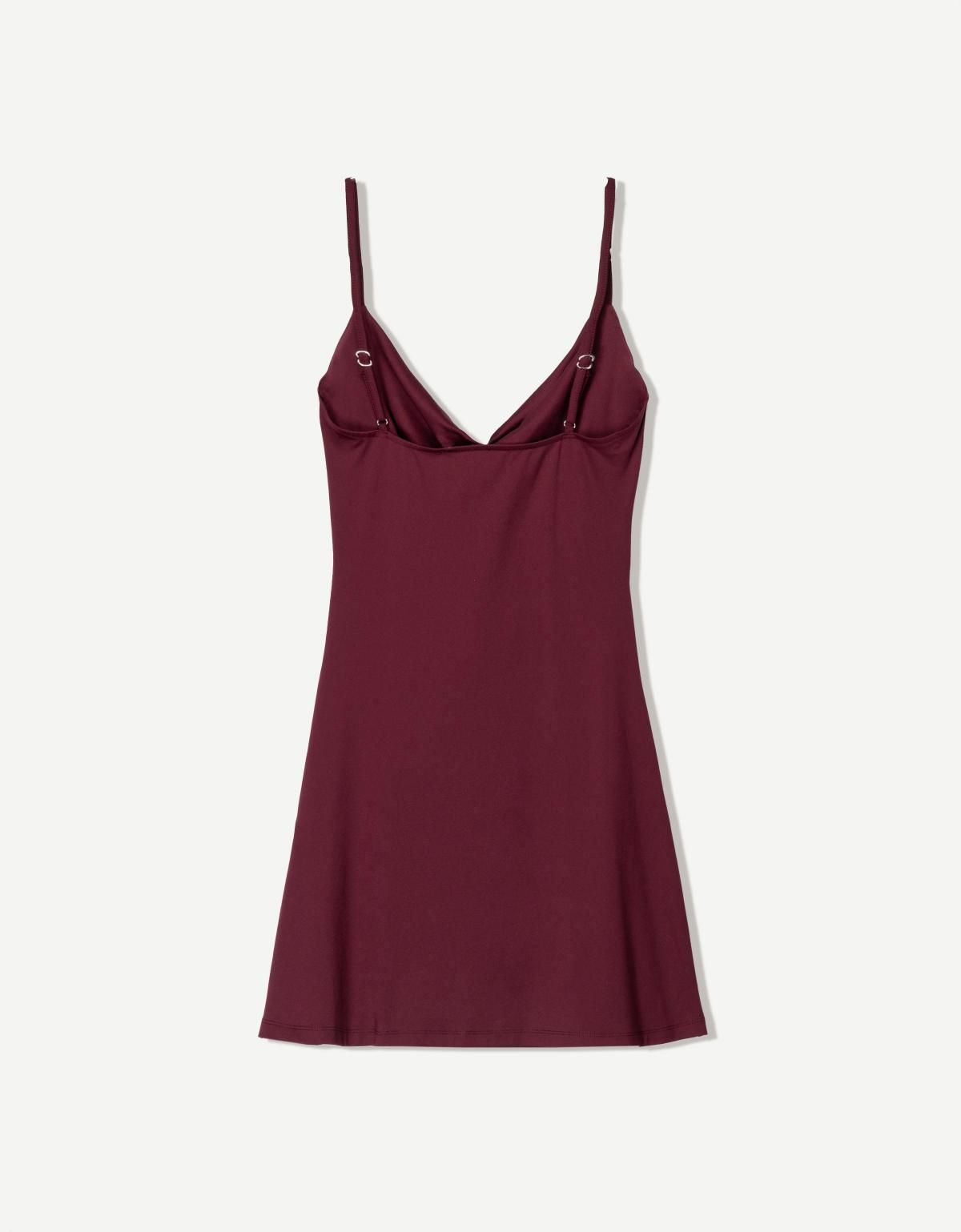 버쉬카 카울넥 미니 원피스 0544/360 BURGUNDY - 상세 이미지 5