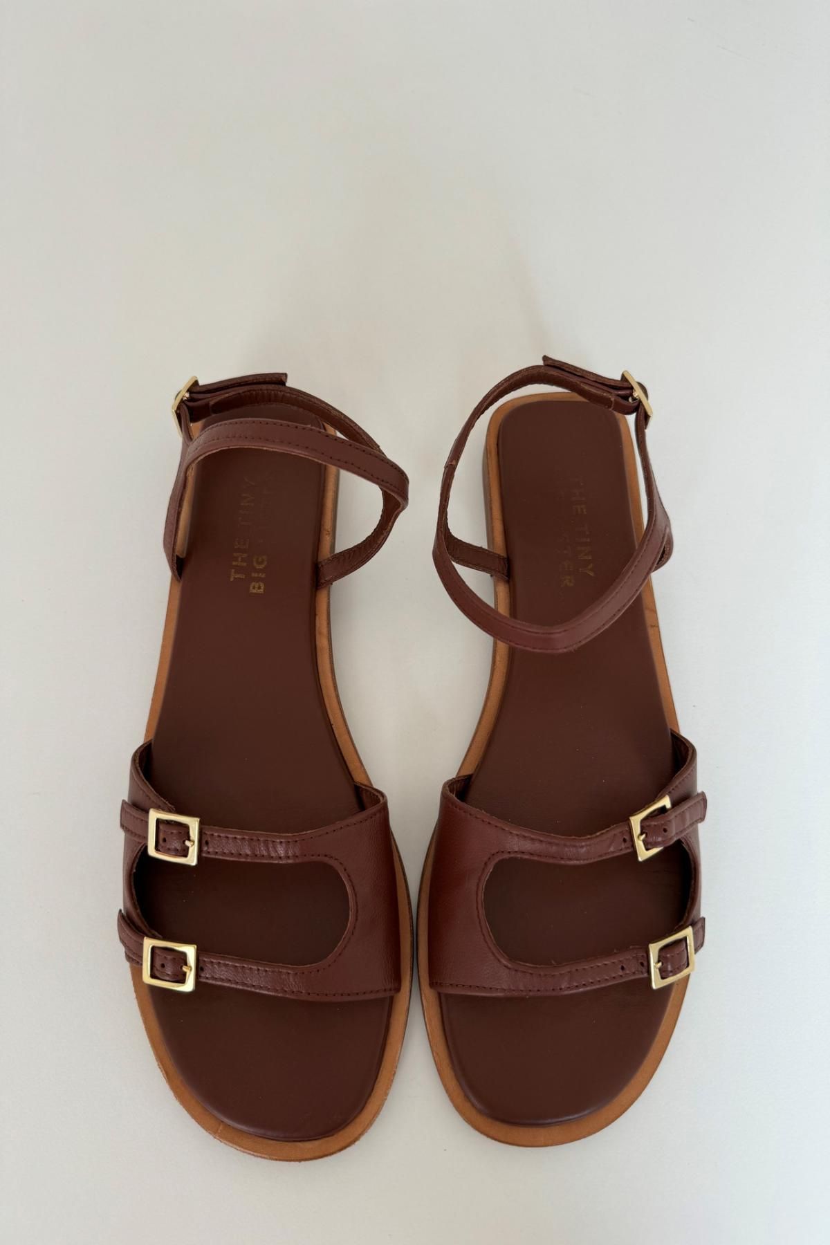 타이니코튼 스트랩 플랫 샌들 SANDALIAS PLANAS SS25-806J20 ALMOND - 상세 이미지 3