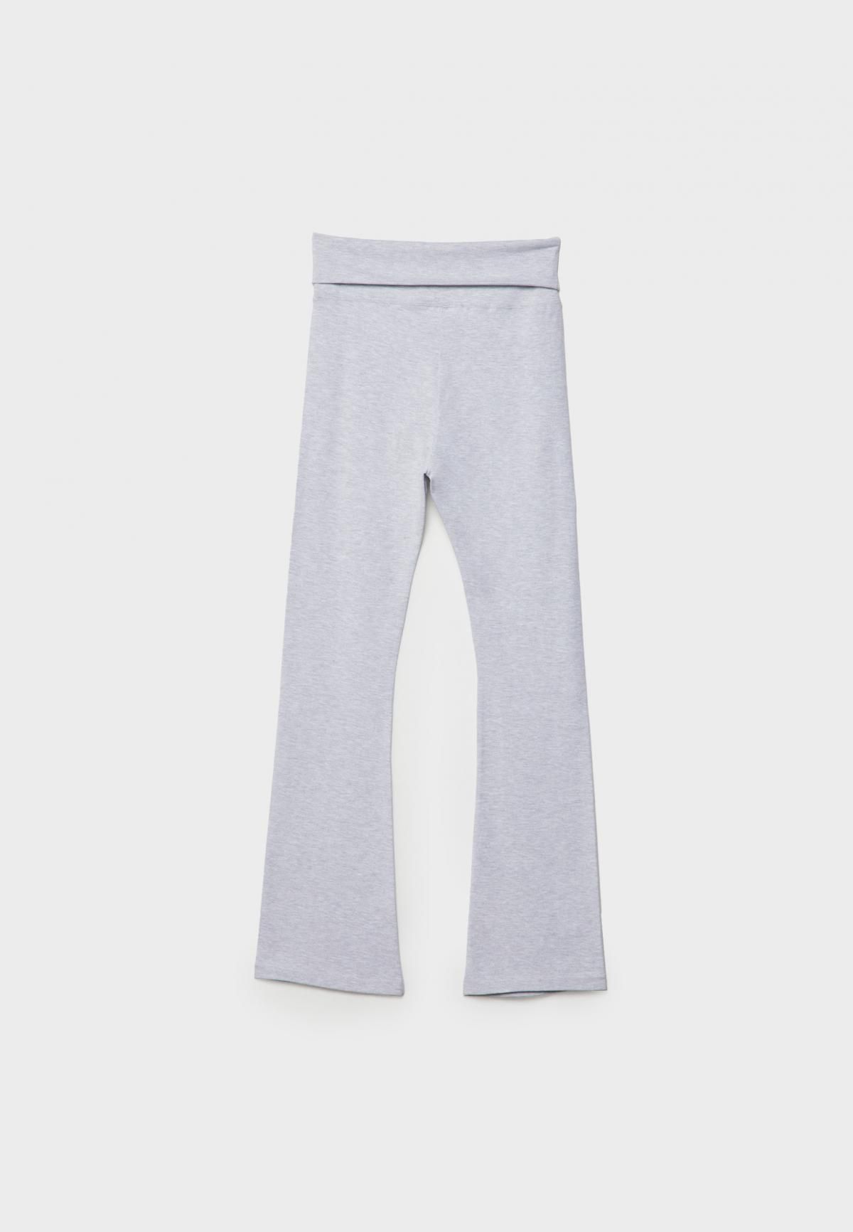 스트라디바리우스 하이웨이스트 부츠컷 코튼블렌드 플레어 레깅스 7756/600 GREY MELANGE - 상세 이미지 2