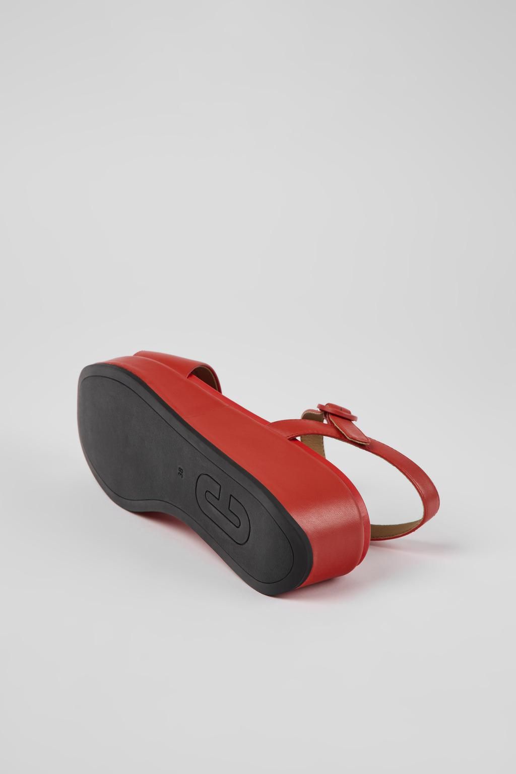 캠퍼 레드 스트랩 미시아 플랫폼 샌들 Misia K200564-030 RED - 상세 이미지 5