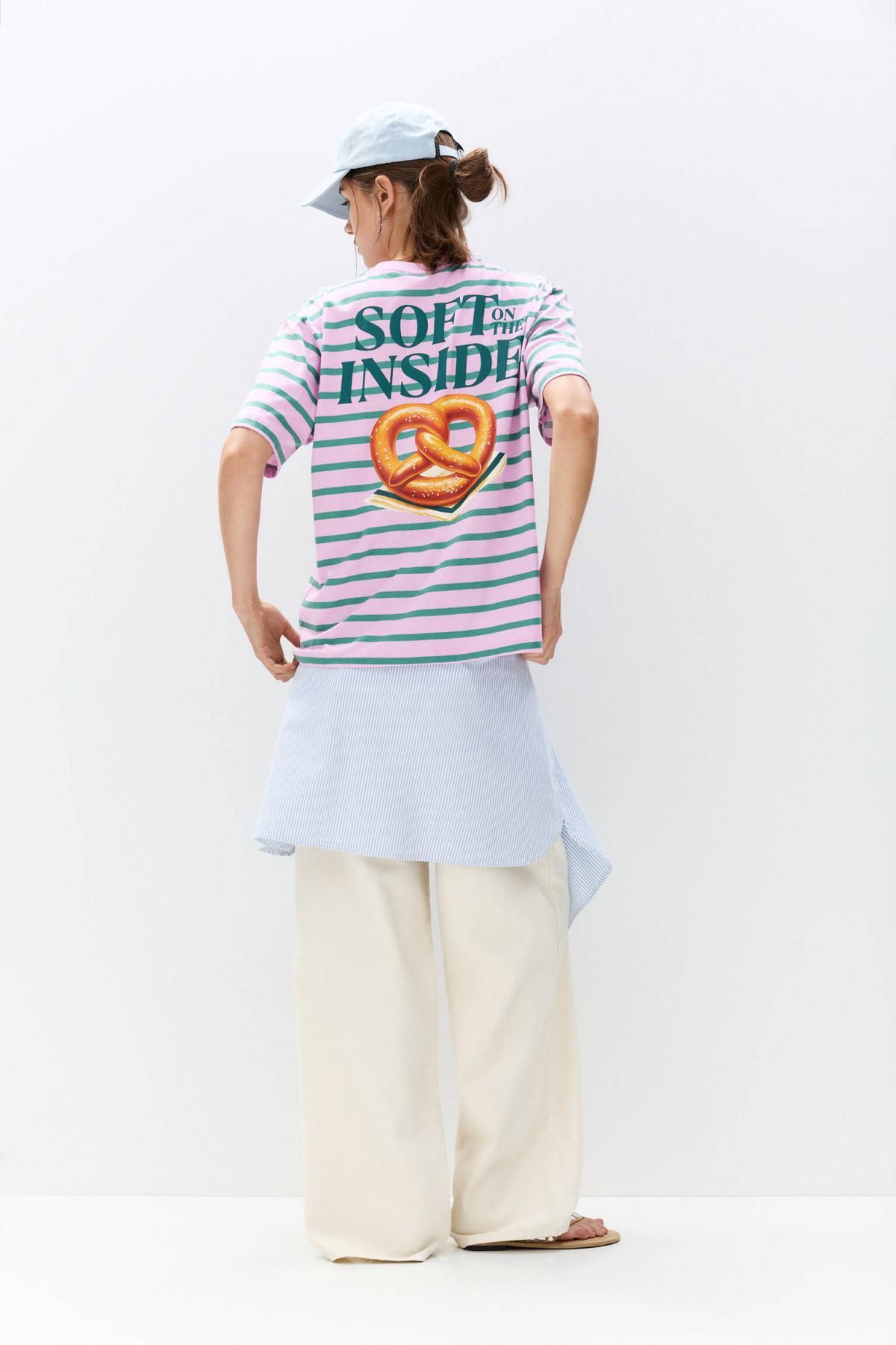 풀앤베어 스트라이프 그래픽 반팔 티셔츠 7151/324 STRIPED - 상세 이미지 4