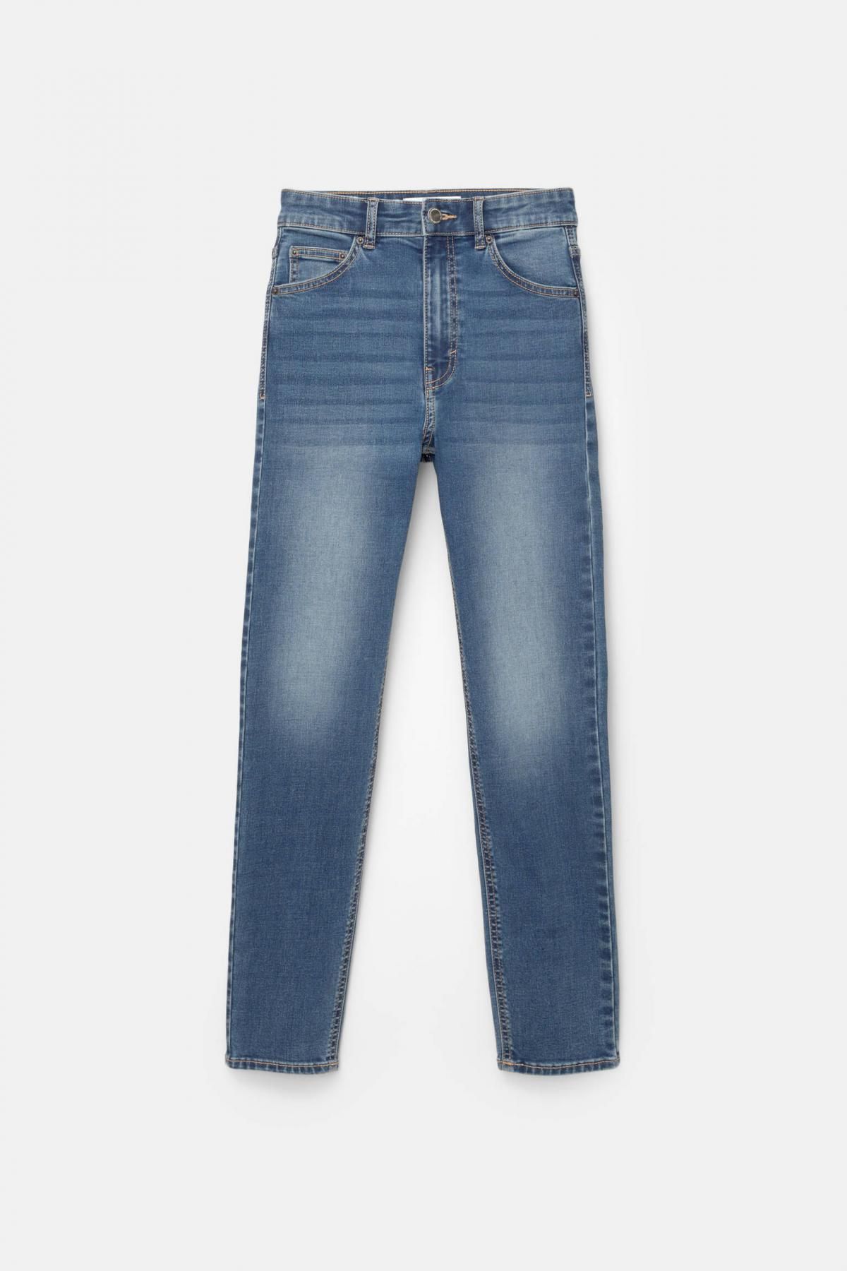 풀앤베어 하이웨이스트 스키니핏 데님 청바지 7683/312 MEDIUM BLUE - 메인 이미지