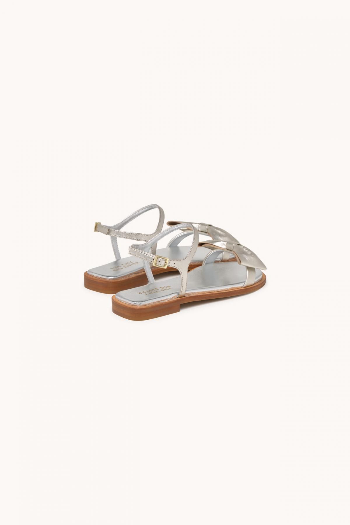 타이니코튼 메탈릭 리본 스트랩 샌들 SS25-808R71 ONE COLOR - 상세 이미지 5