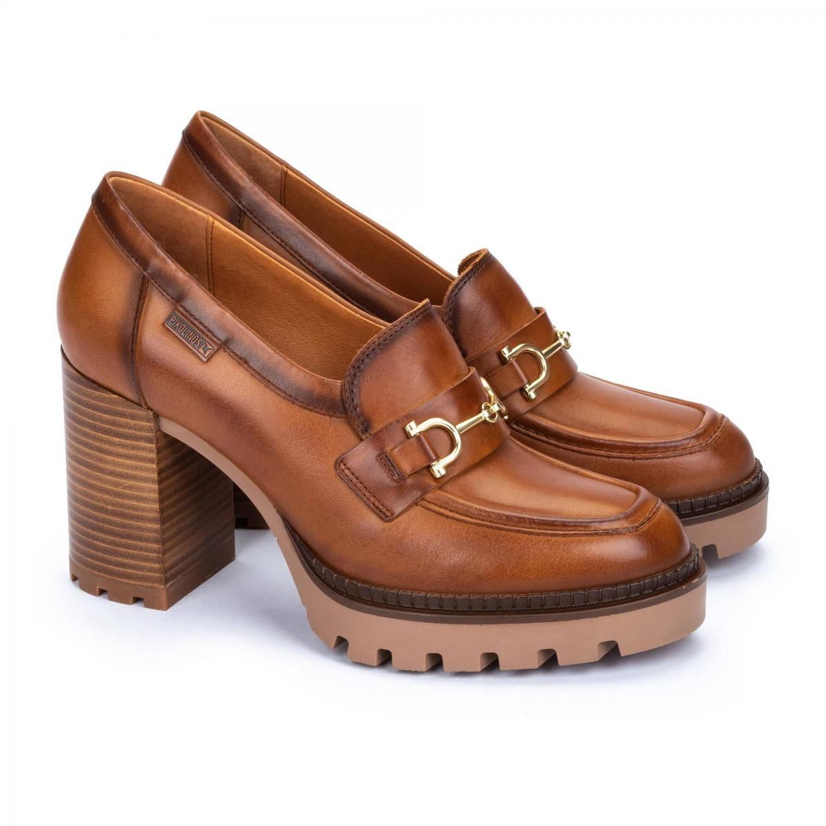 피콜리노스 트렌디 플랫폼 청키힐 로퍼 CERVERA W1H-3548 BRANDY - 상세 이미지 2
