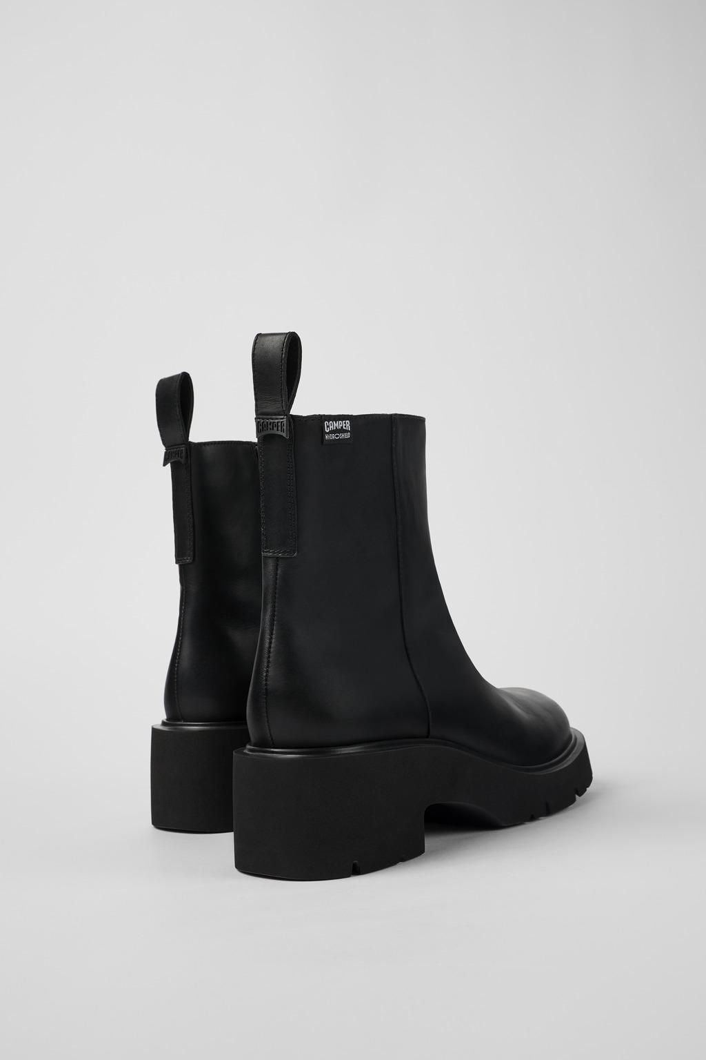 캠퍼 방수 청키 앵클부츠 Milah HYDROSHIELD 블랙레더 K400725-001 BLACK - 상세 이미지 3