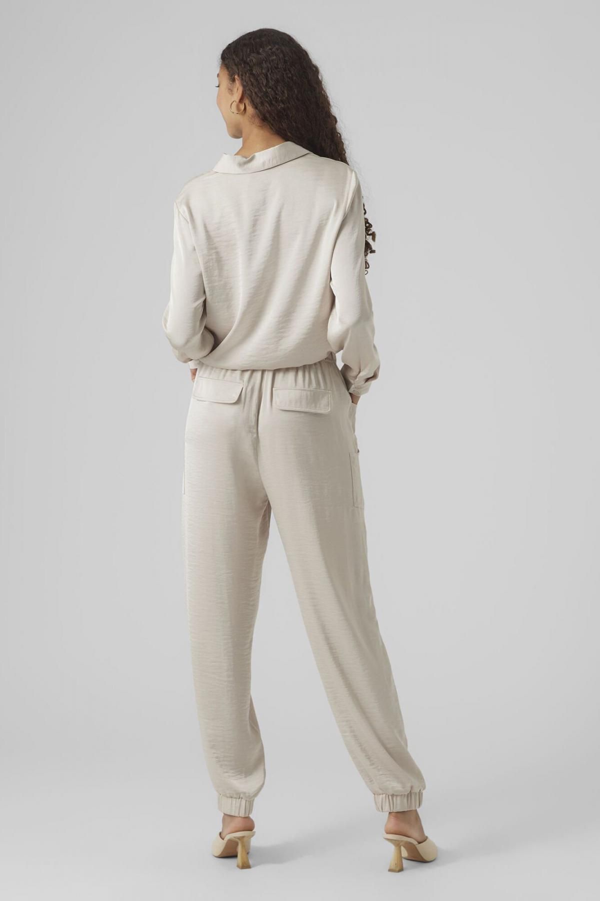 베로모다 새틴 터치 슬림핏 조거 팬츠 6398243 GRIS - 상세 이미지 4