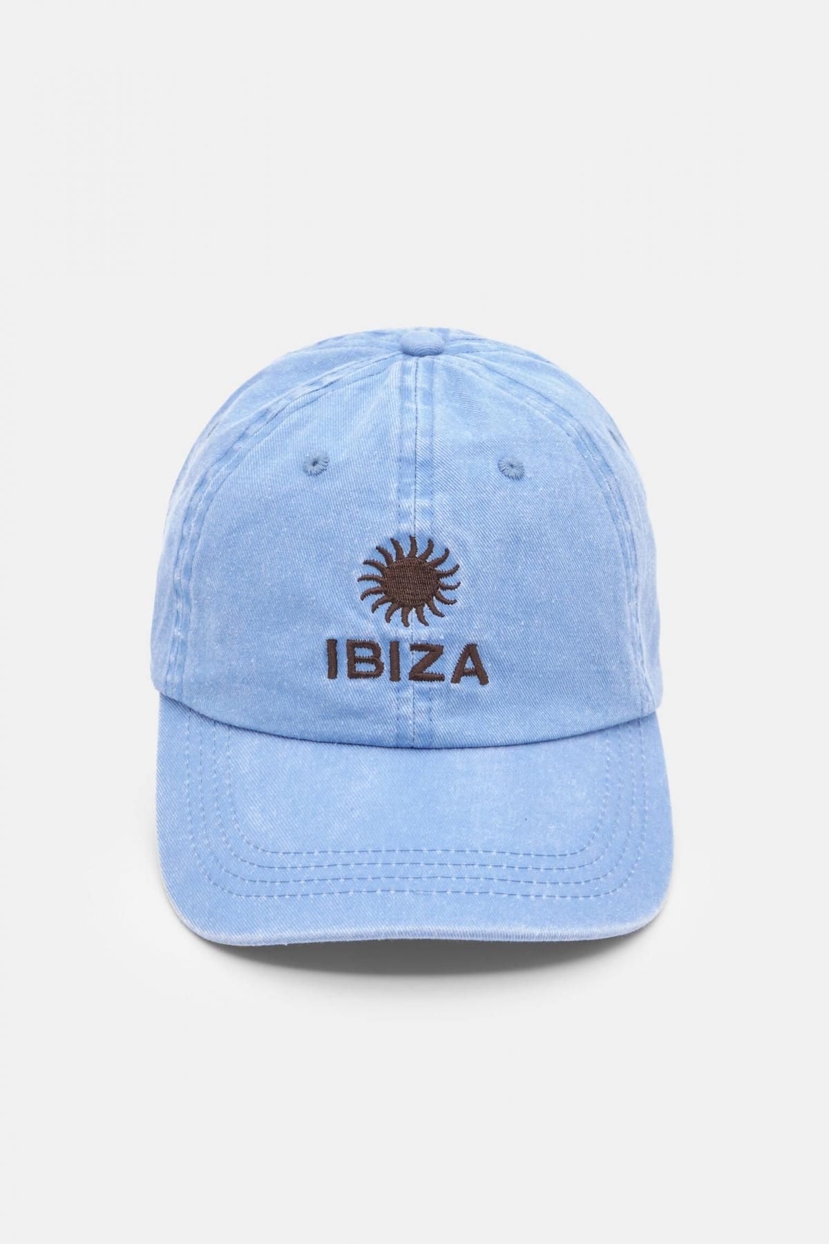 풀앤베어 IBIZA 그래픽 코튼 라이트블루 캡모자 7930/307 BLUE - 메인 이미지