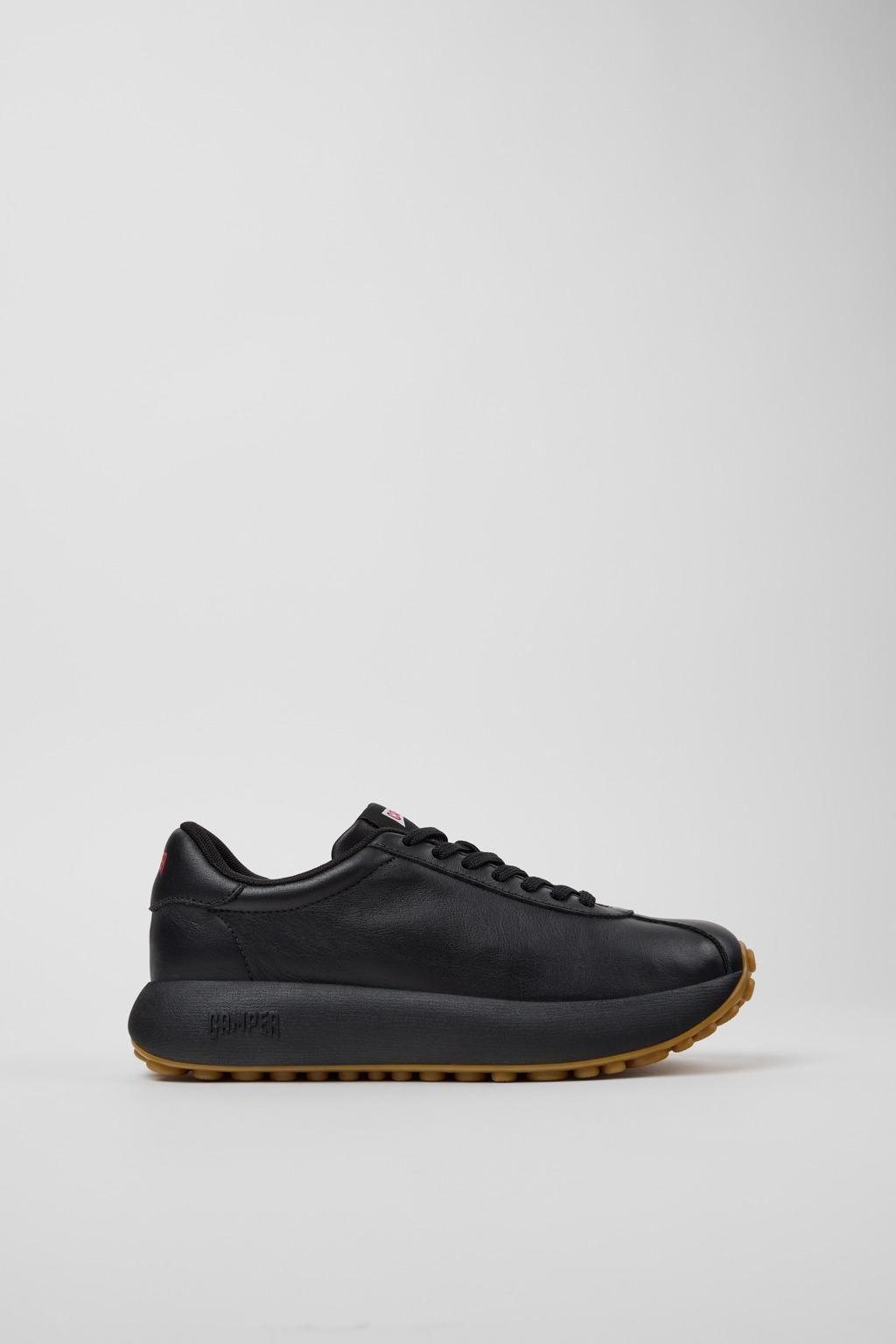 캠퍼 프리미엄 레더 로우탑 스니커즈 Pelotas Athens K201853-001 BLACK - 메인 이미지