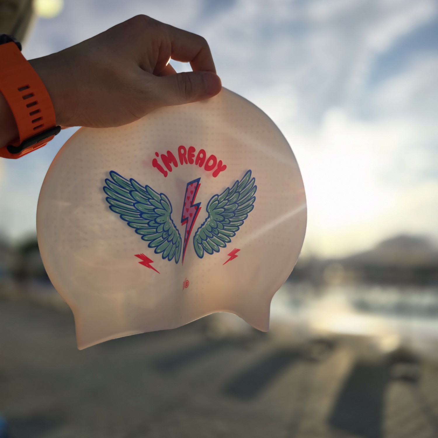 낫브래그 러브썬더 바이오 수모 민트 날개 귀여운 레드 핑크 번개 단체 수모 - 상세 이미지 2