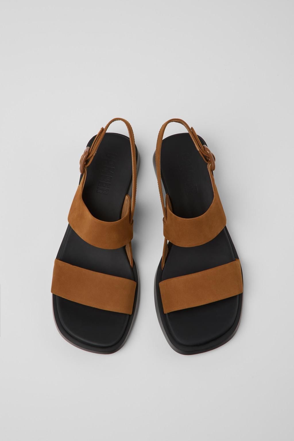 캠퍼 친환경 누벅 스트랩 샌들 Dana K201486-011 BROWN - 상세 이미지 4