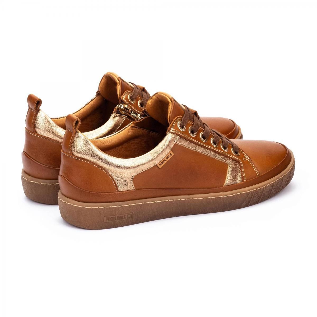 피콜리노스 프리미엄 레더 로우탑 스니커즈 LANZAROTE W7B-6671C1 BRANDY - 상세 이미지 4