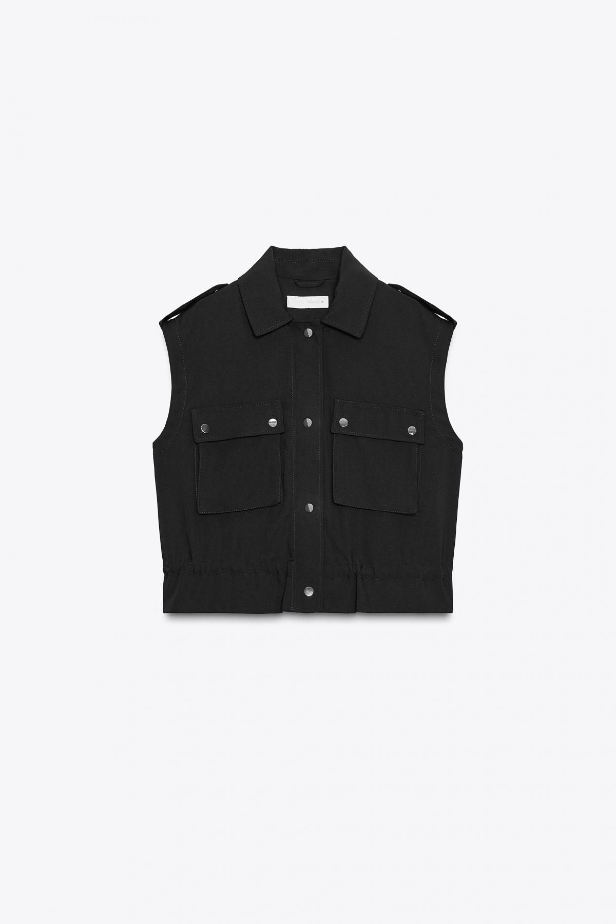 자라 테크니컬 카고 베스트 8150/745 BLACK - 메인 이미지