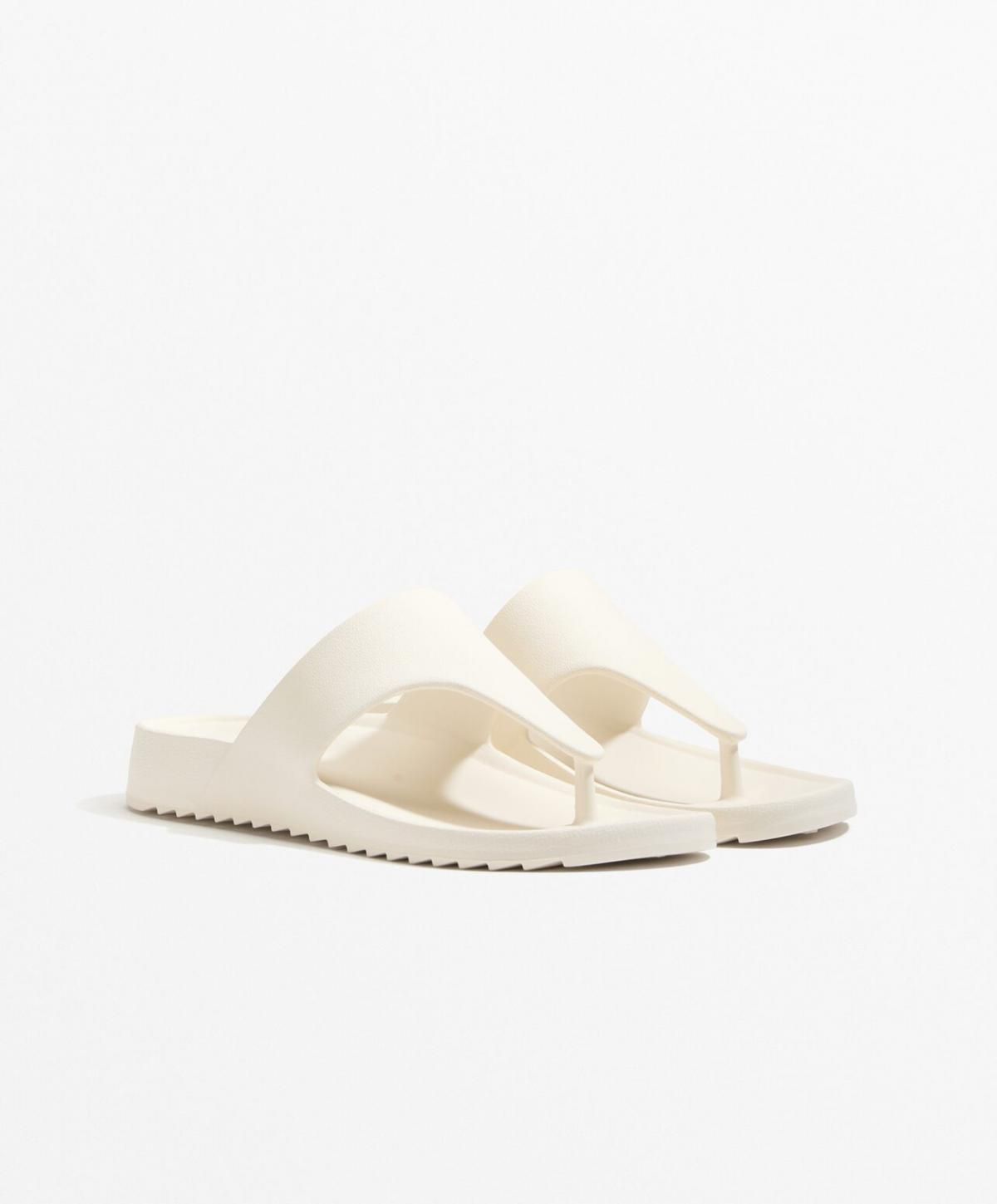 오이쇼 에르고노믹 T 스트랩 플랫 샌들 1307/580 WHITE - 상세 이미지 2
