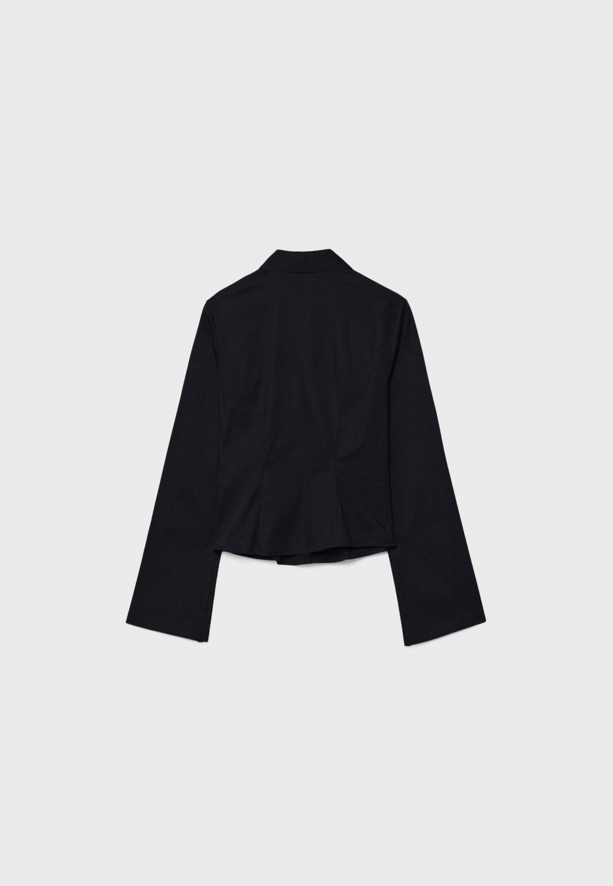 스트라디바리우스 테일러드핏 플루이드 긴팔 셔츠 8155/205 BLACK - 상세 이미지 2