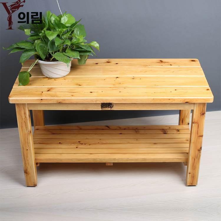 원목 욕실 의자 미끄럼방지 목욕의자 노인용 샤워벤치 - 상세 이미지 3