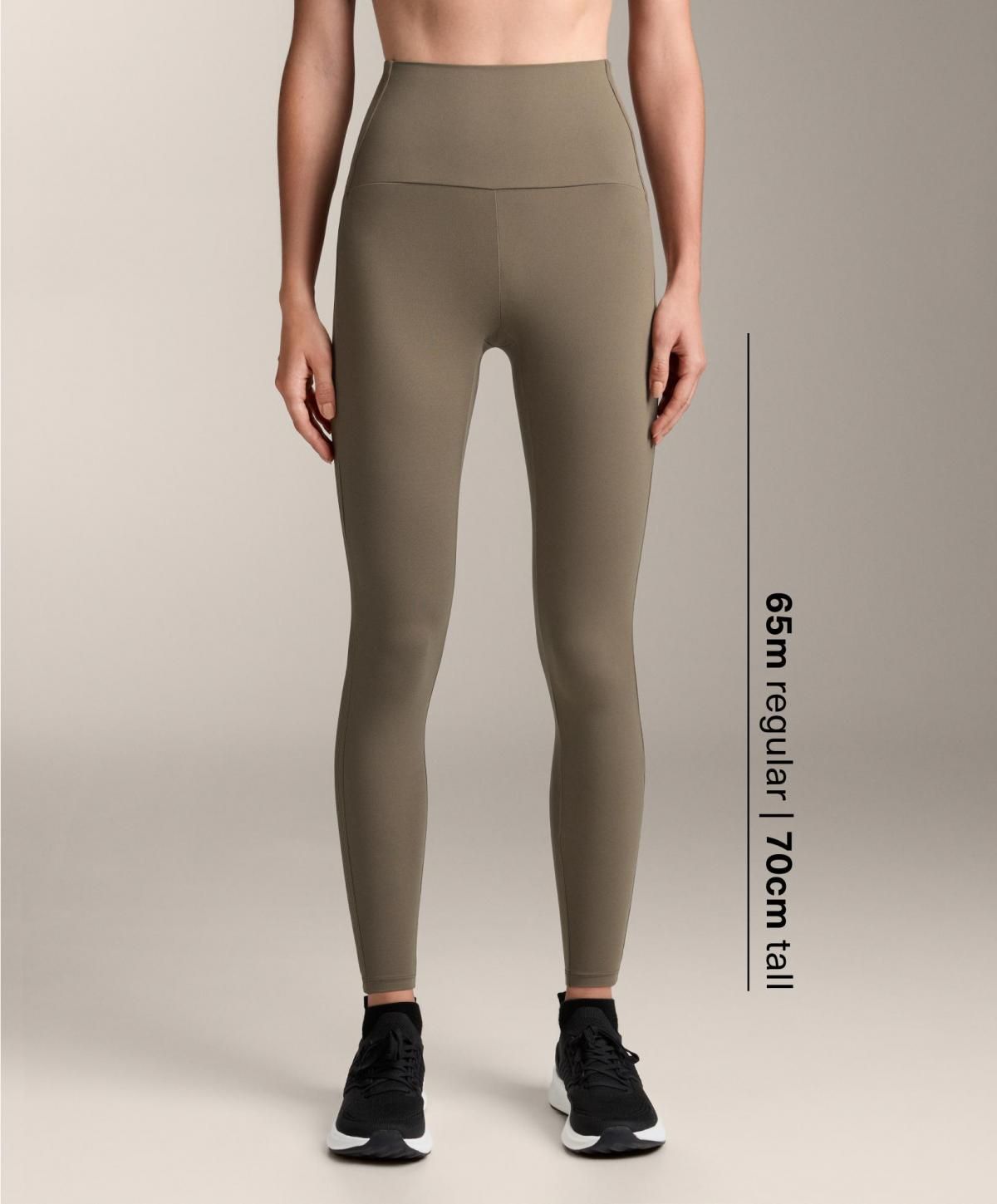 오이쇼 테크니컬 하이라이즈 립 65CM 앵클 레깅스 0598/226 DARKTAUPE - 메인 이미지
