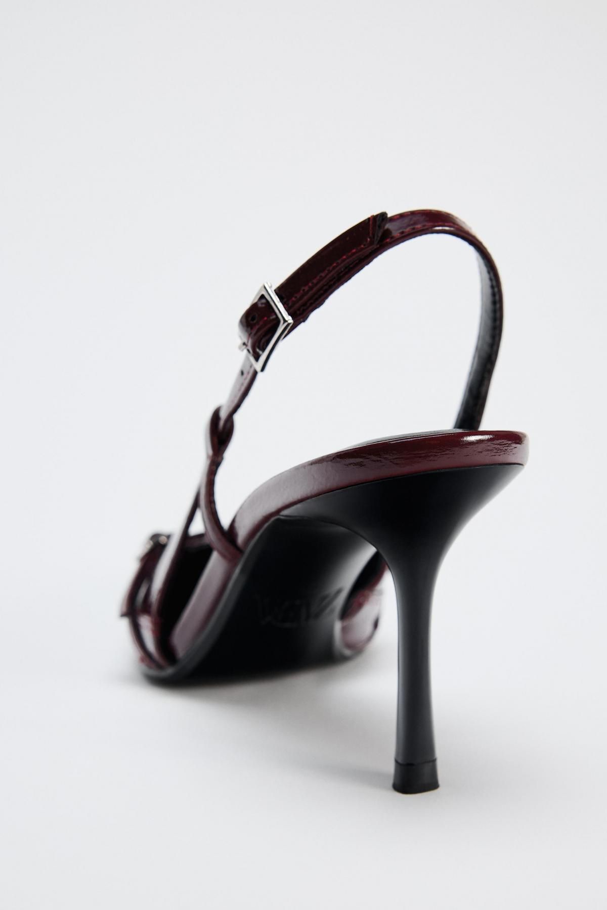 자라 버클 스트랩 힐 3208/410 BURGUNDY RED - 상세 이미지 5