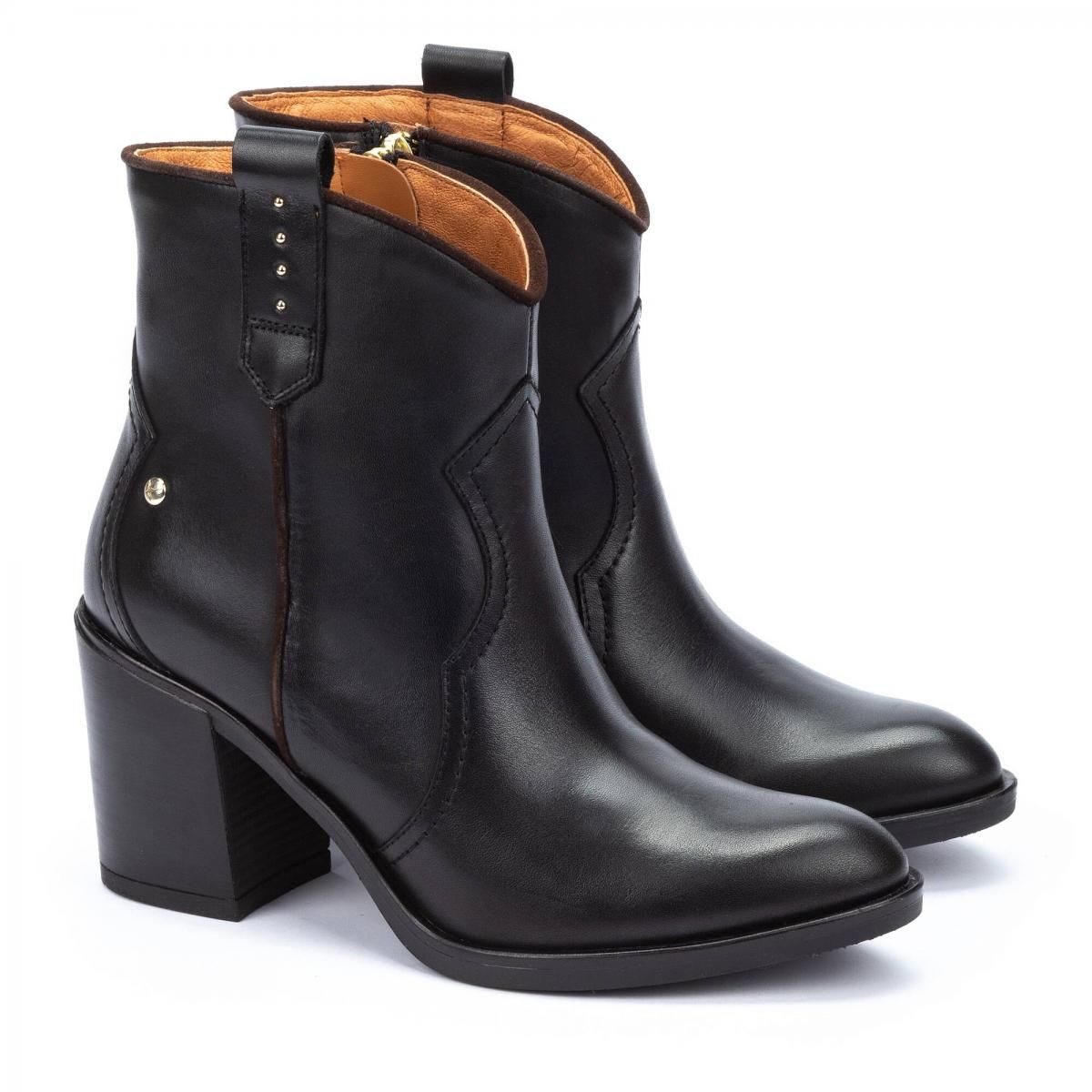 피콜리노스 웨스턴 청키힐 앵클부츠 RIOJA W7Y-8957 BLACK - 상세 이미지 2