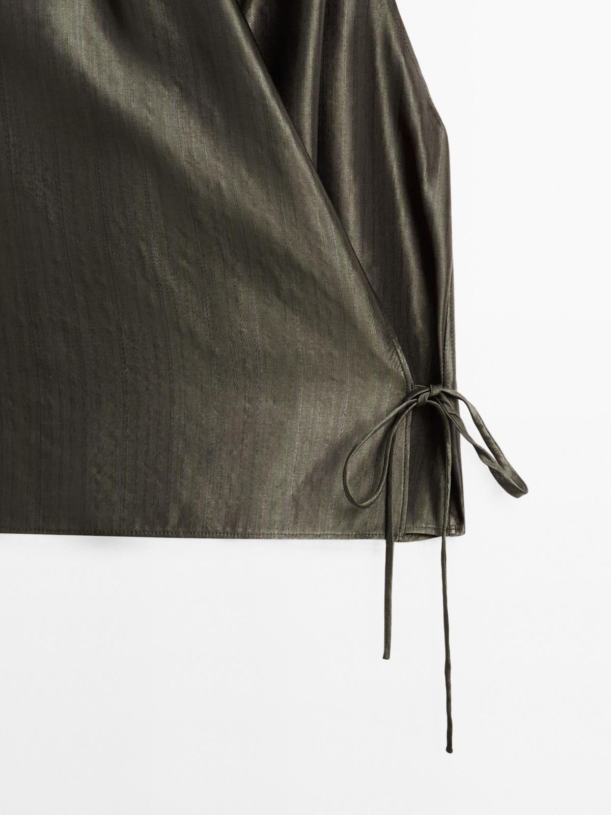 마시모두띠 자카드 크로스 홀터넥 탑 5110/711 DARK GREEN - 상세 이미지 3
