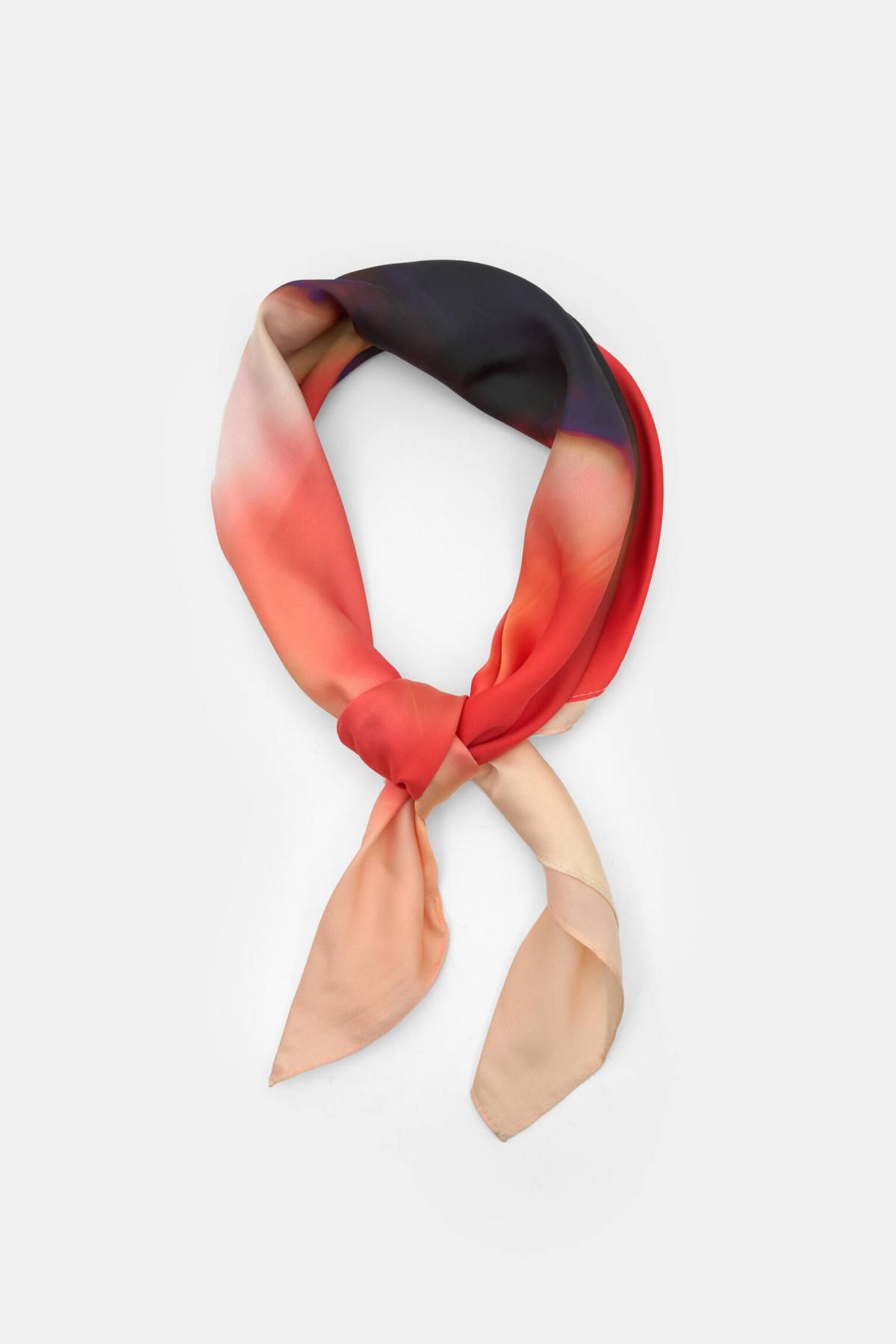 풀앤베어 플라워 새틴 반다나 스카프 7940/306 RED - 상품 이미지