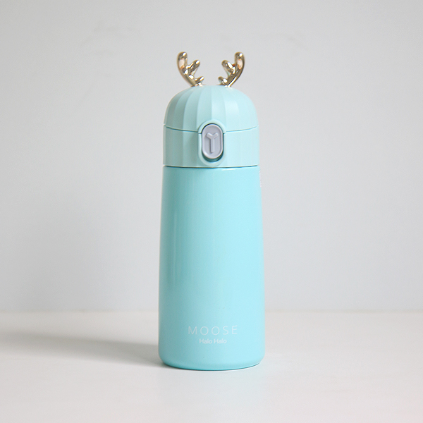 [3+1] 귀여운 미니 텀블러 어린이집 유치원 물병 선물 루돌프 270ml, 민트 - 상품 이미지