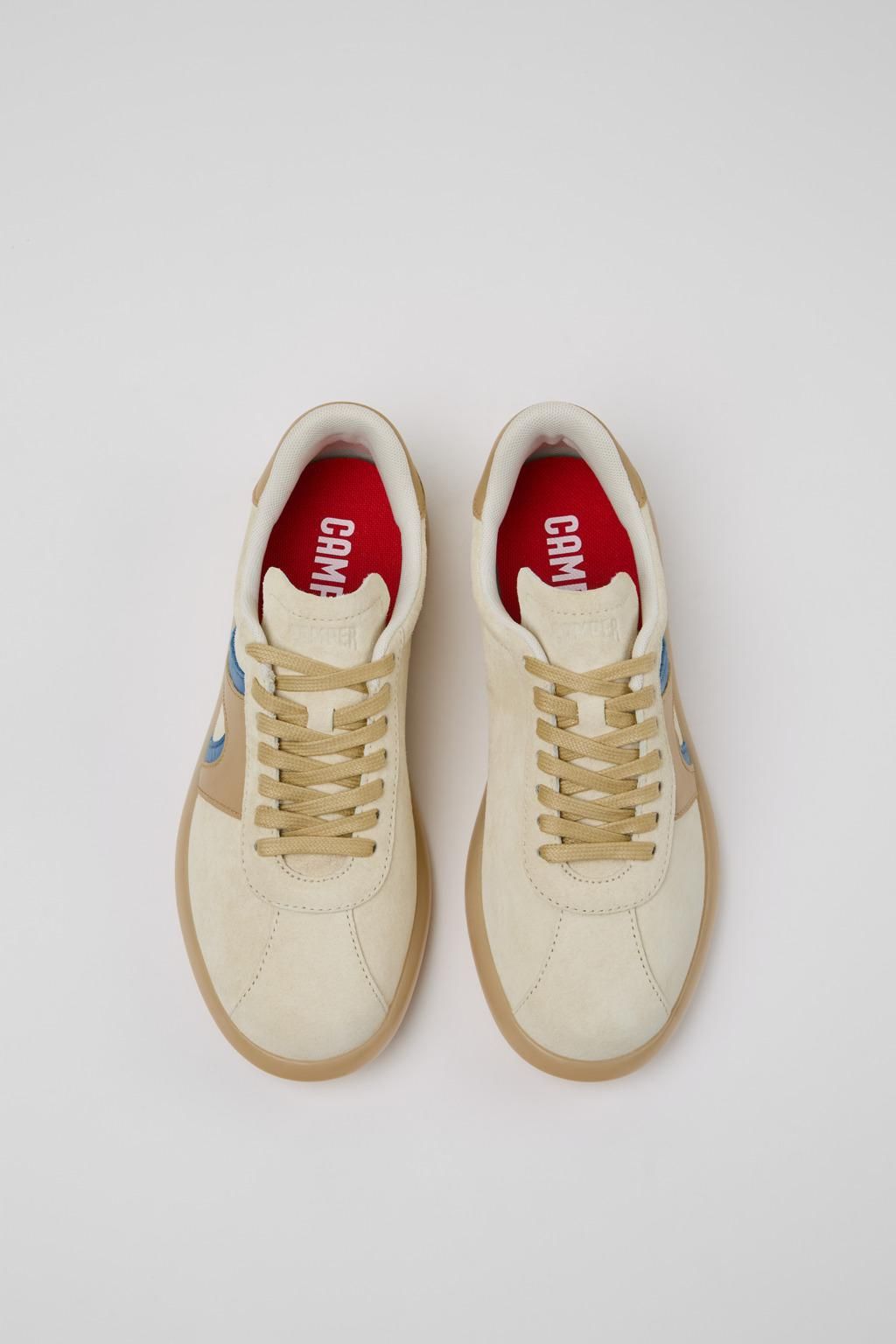 캠퍼 멀티컬러 뉴벅 오솔라이트 리사이클드 여성 로우탑 스니커즈 Pelotas Soller K201608-010 WHITE - 상세 이미지 4