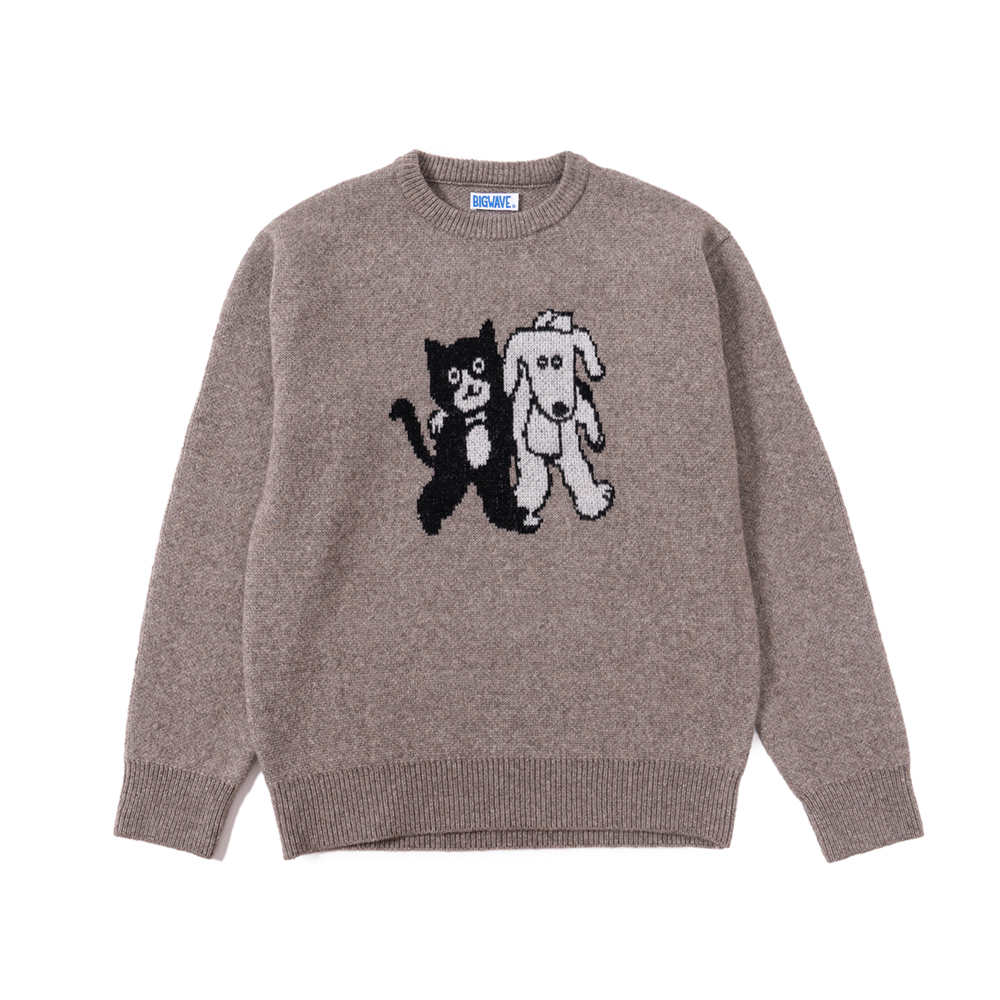 [빅웨이브] 미야오 & 우프 니트 (파인 우드) 제품 이미지