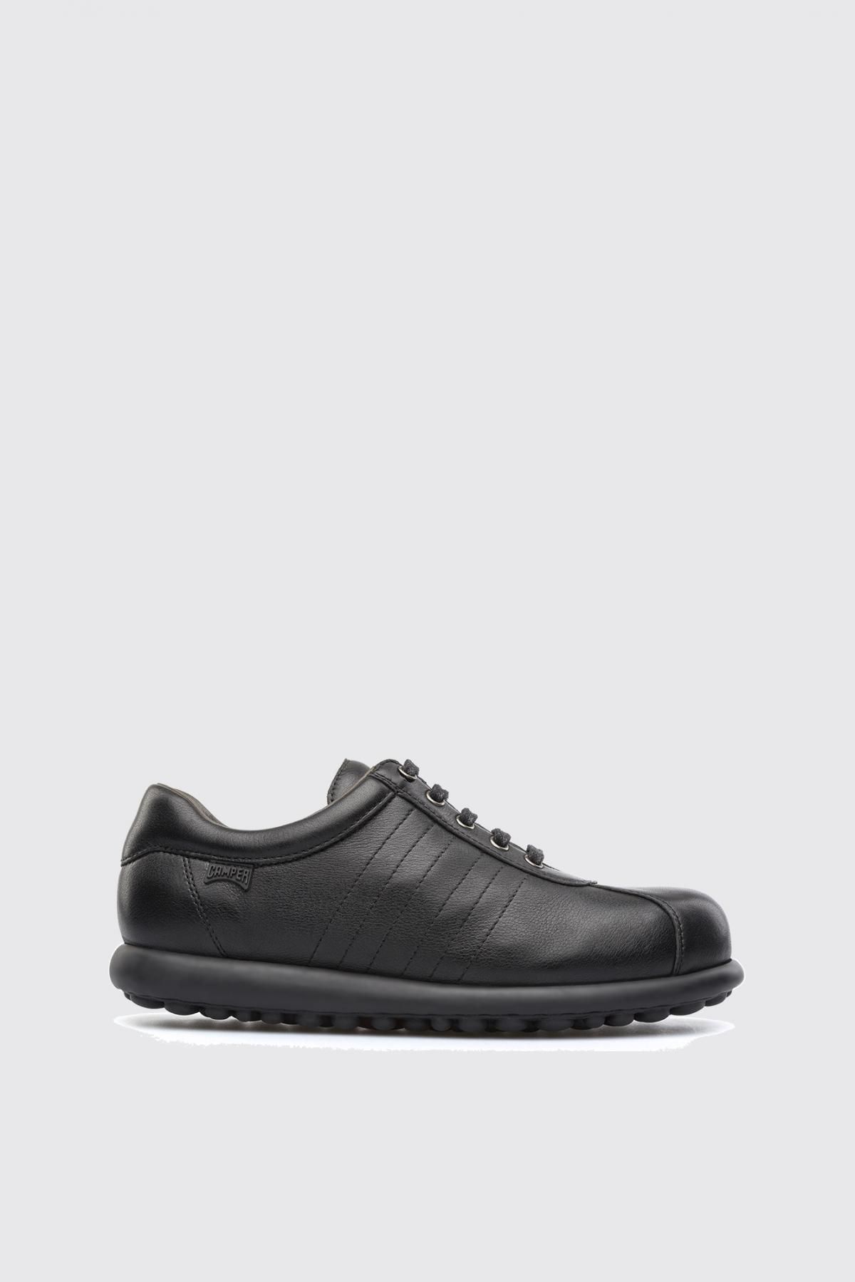 캠퍼 빈티지 레더 테크니컬 로우탑 스니커즈 Pelotas 27205-186 BLACK - 메인 이미지