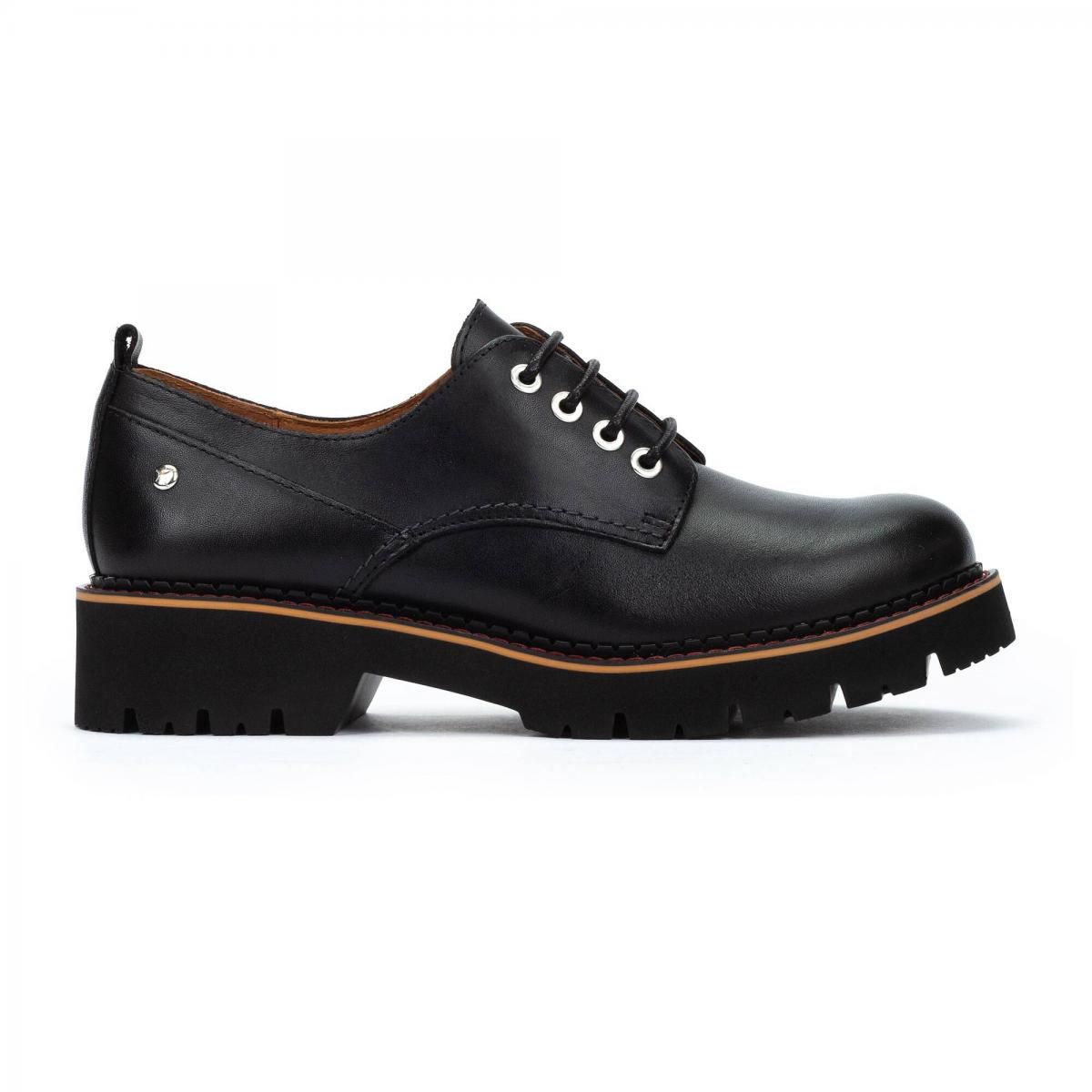 피콜리노스 프리미엄 소프트레더 베이직 더비슈즈 VICAR W6S-4991 BLACK - 상품 이미지
