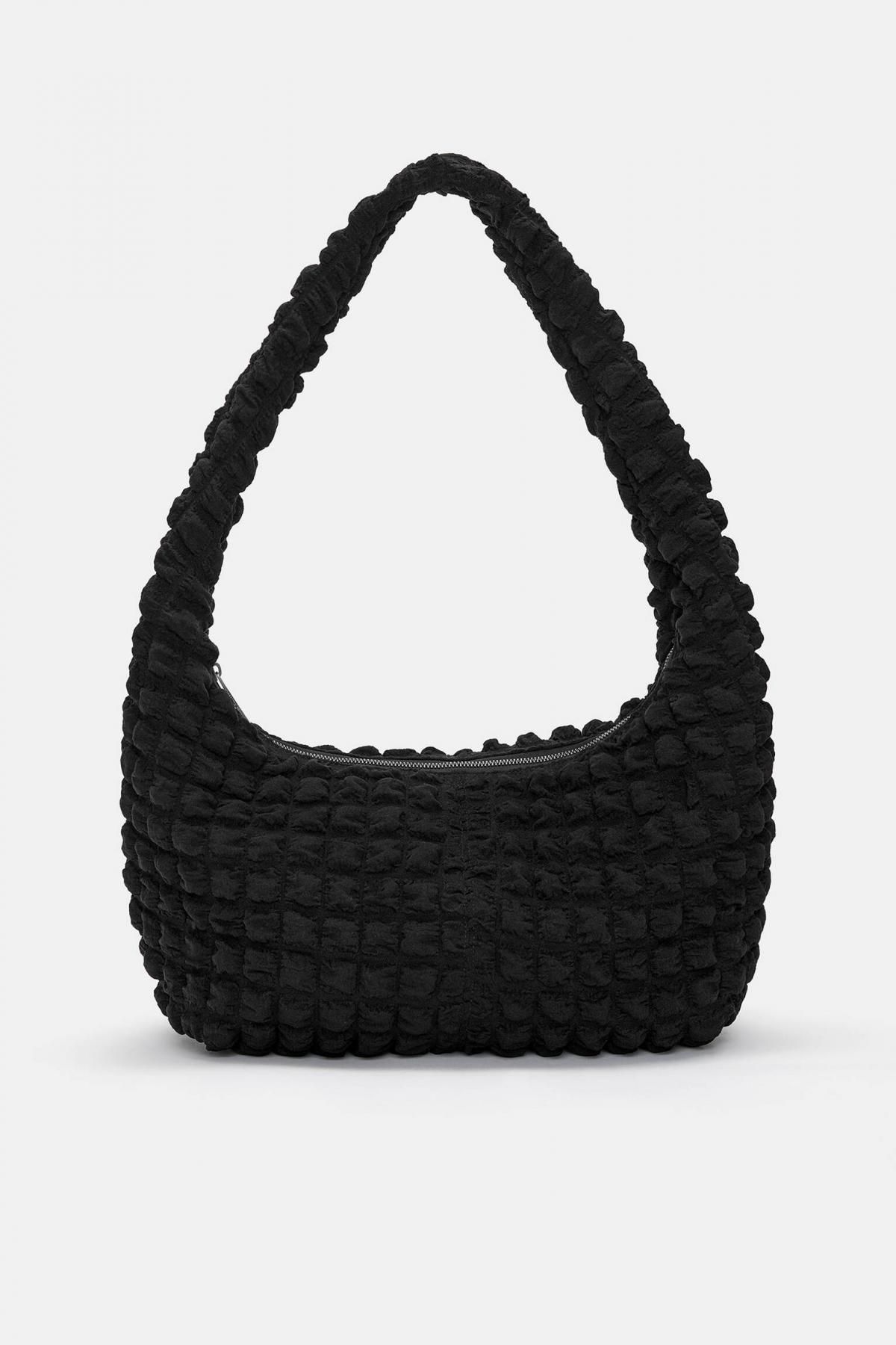 풀앤베어 퀼팅 쇼퍼백 4229/540 BLACK - 메인 이미지