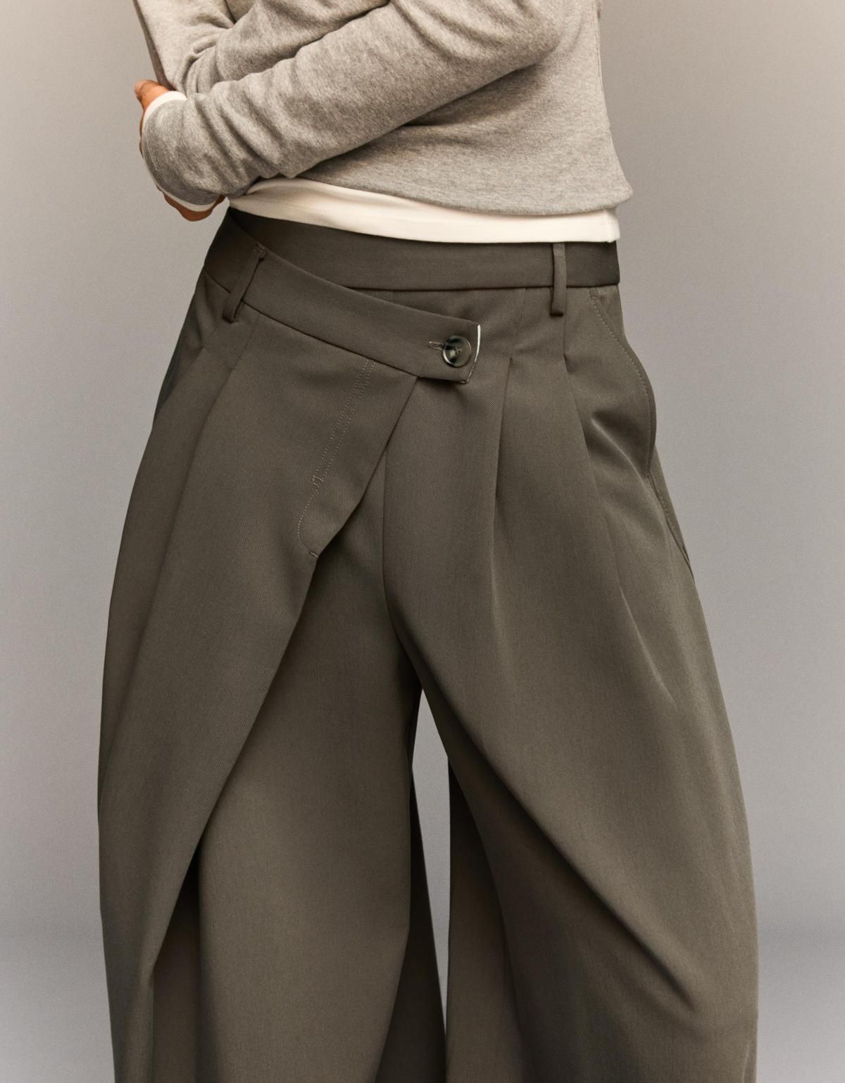 버쉬카 테일러드 테크니컬 크로스 와이드 팬츠 0199/168 SAND - 상세 이미지 4