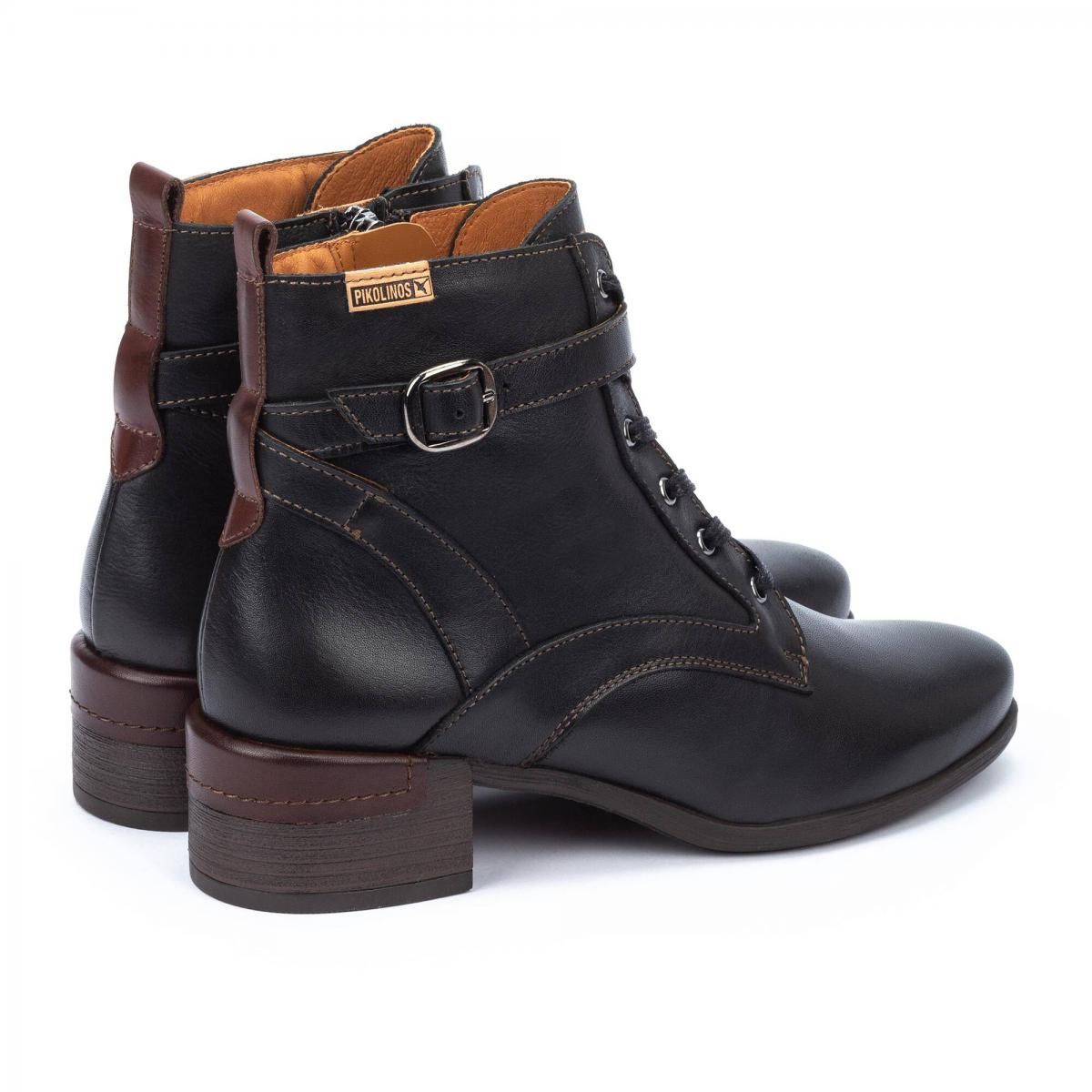 피콜리노스 클래식 와이드 앵클 부츠 MALAGA W6W-8996C1 BLACK - 상세 이미지 4
