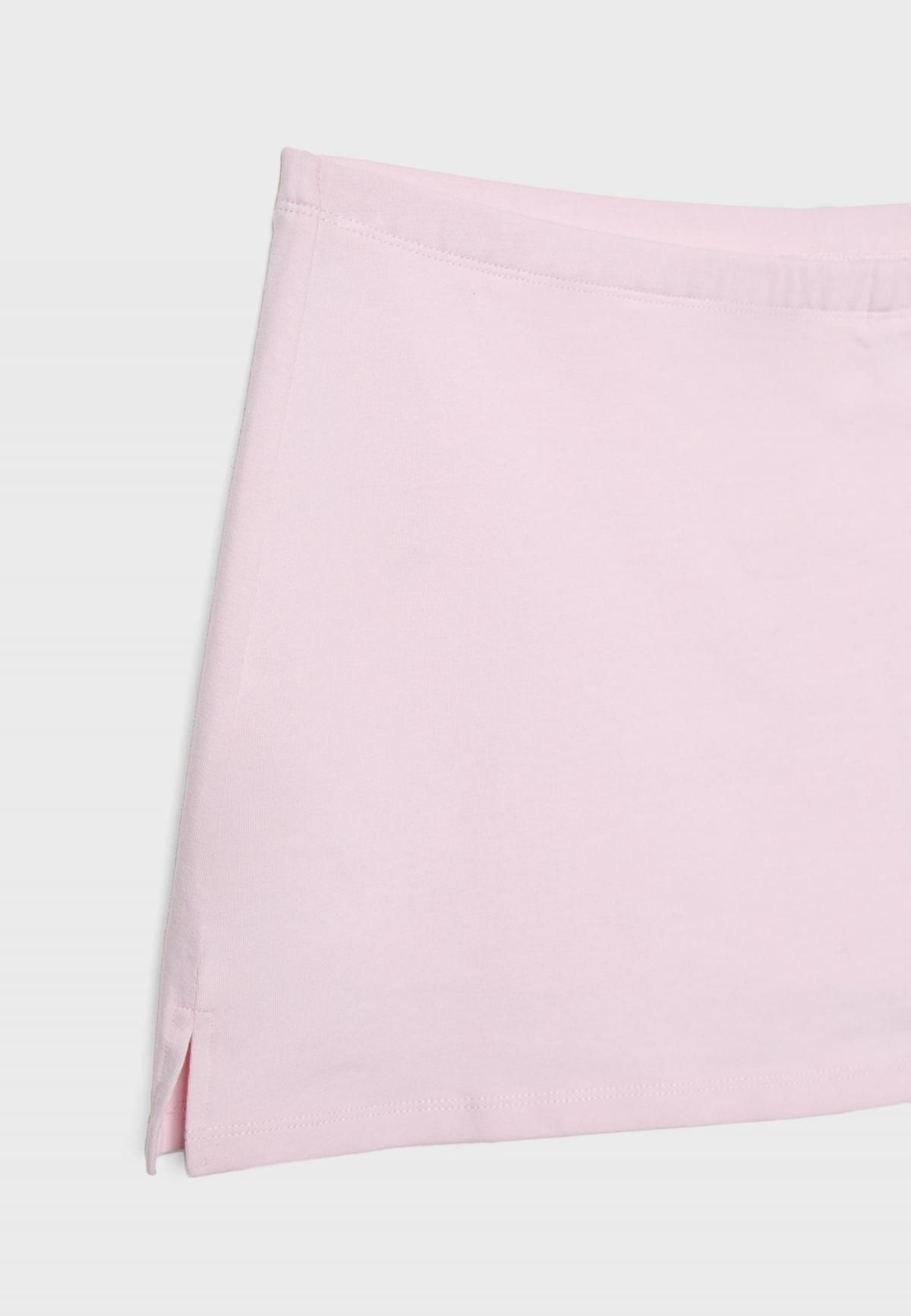스트라디바리우스 코튼엘라스테인 미드라이즈 미니 스커트 팬츠 7693/665 PASTEL PINK - 상세 이미지 3