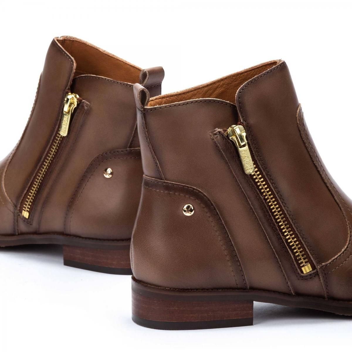 피콜리노스 클래식 브라운 골드지퍼 앵클부츠 ROYAL W4D-8795 SIENA - 상세 이미지 3