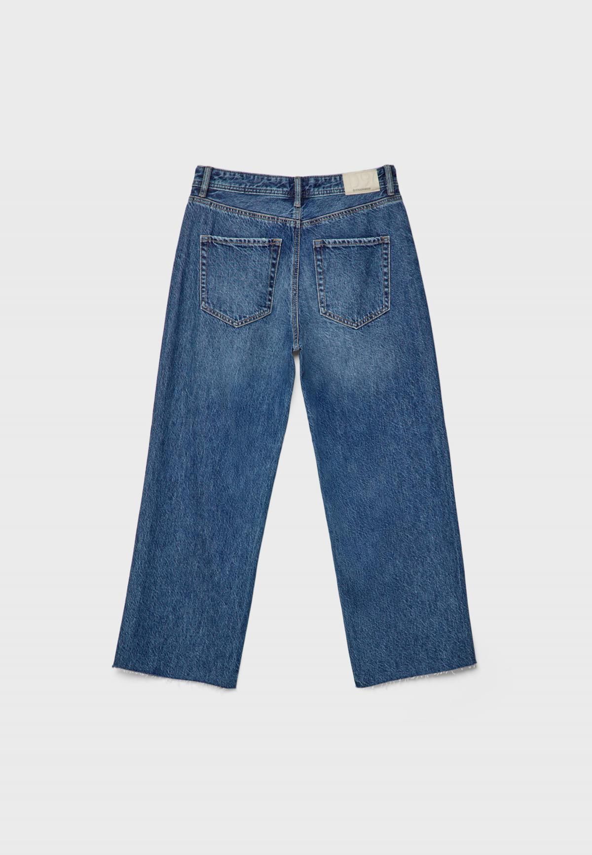 스트라디바리우스 데님 크롭 스트레이트핏 청바지 1466/733 MEDIUM DENIM WASH - 상세 이미지 3