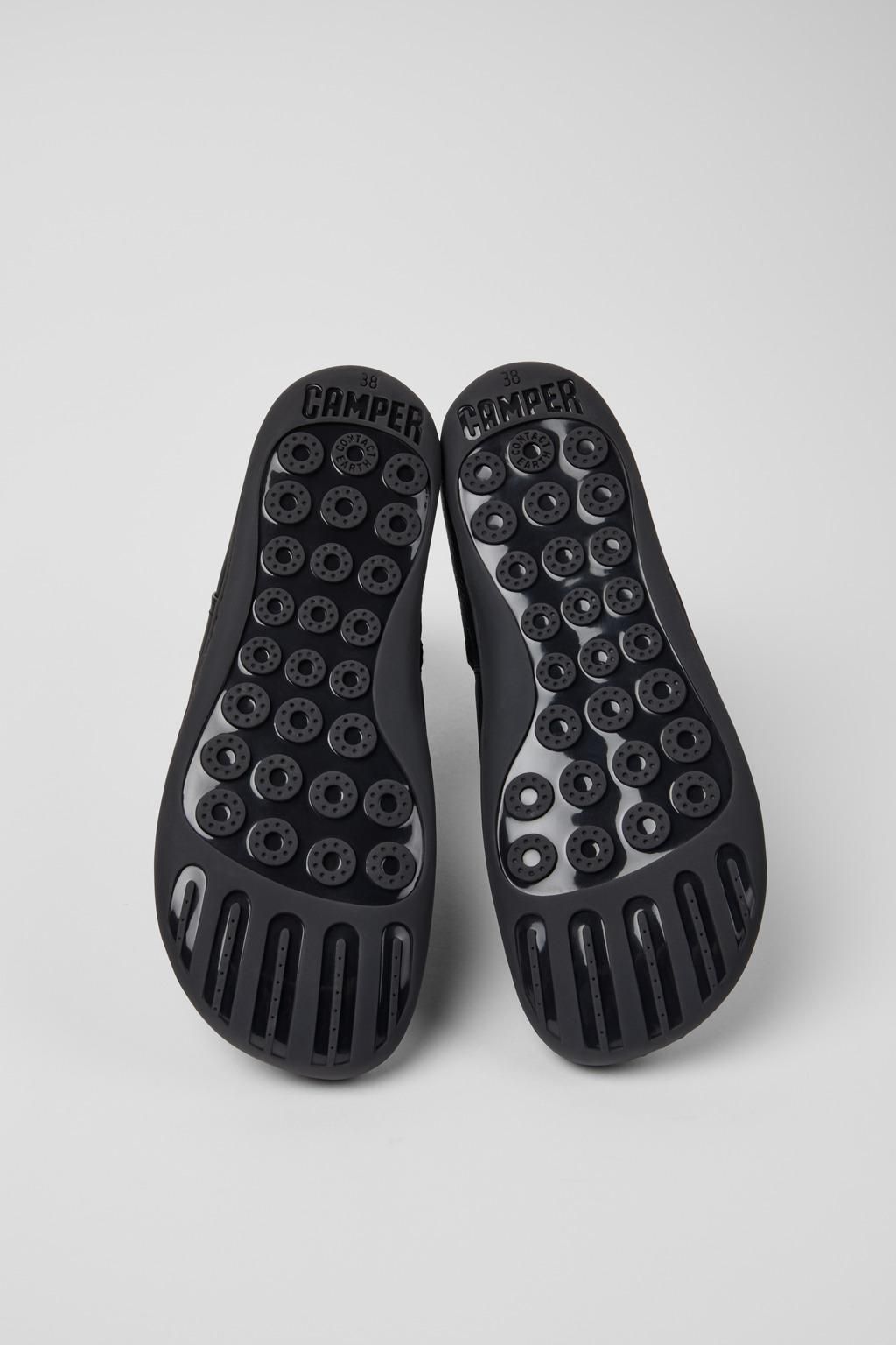 캠퍼 미니멀 블랙 레더 앵클부츠 Peu K400676-004 BLACK - 상세 이미지 5