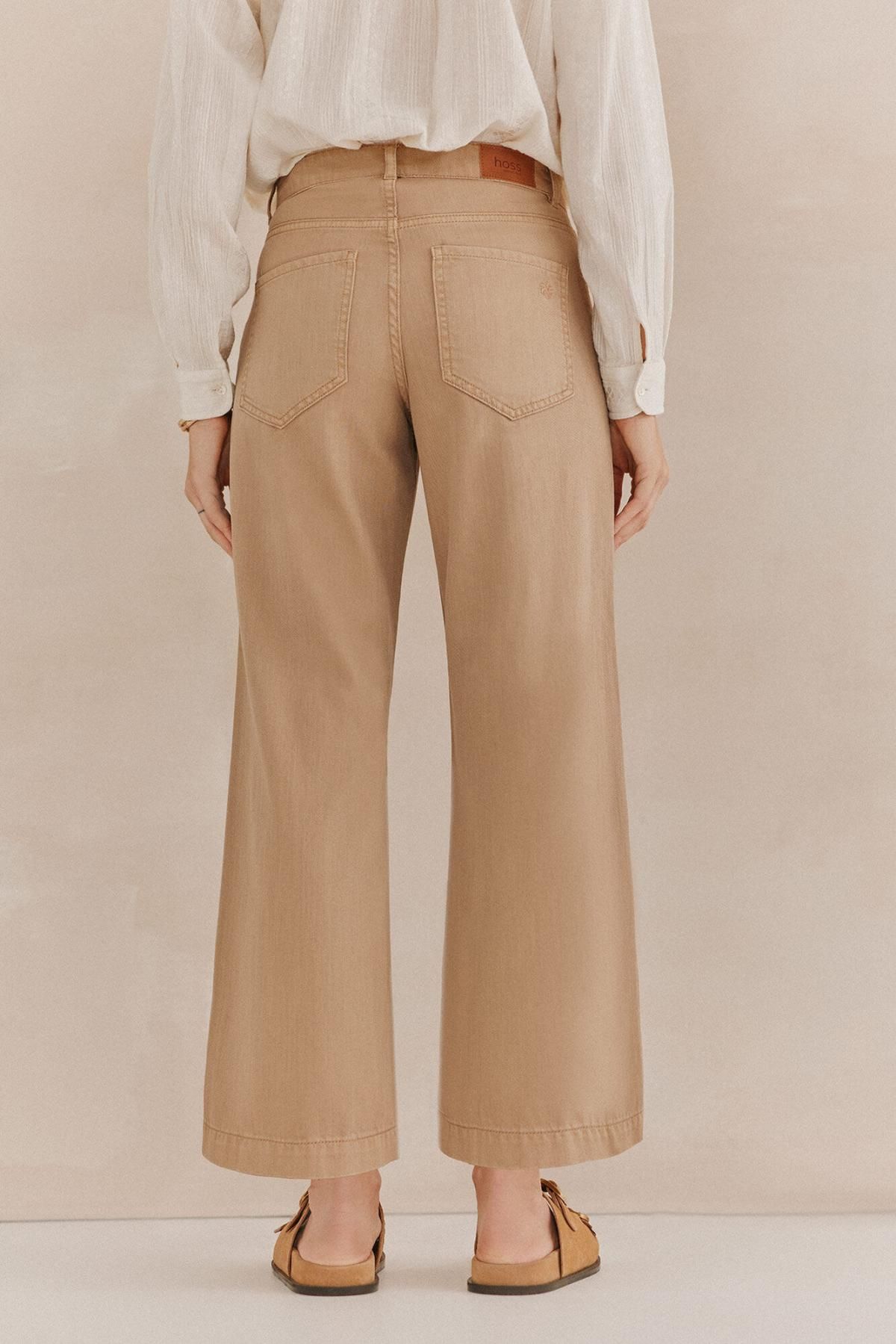 호스 인트로피아 와이드핏 TENCEL 슬랙스 팬츠 Paliana 8029134 MARFIL - 상세 이미지 4