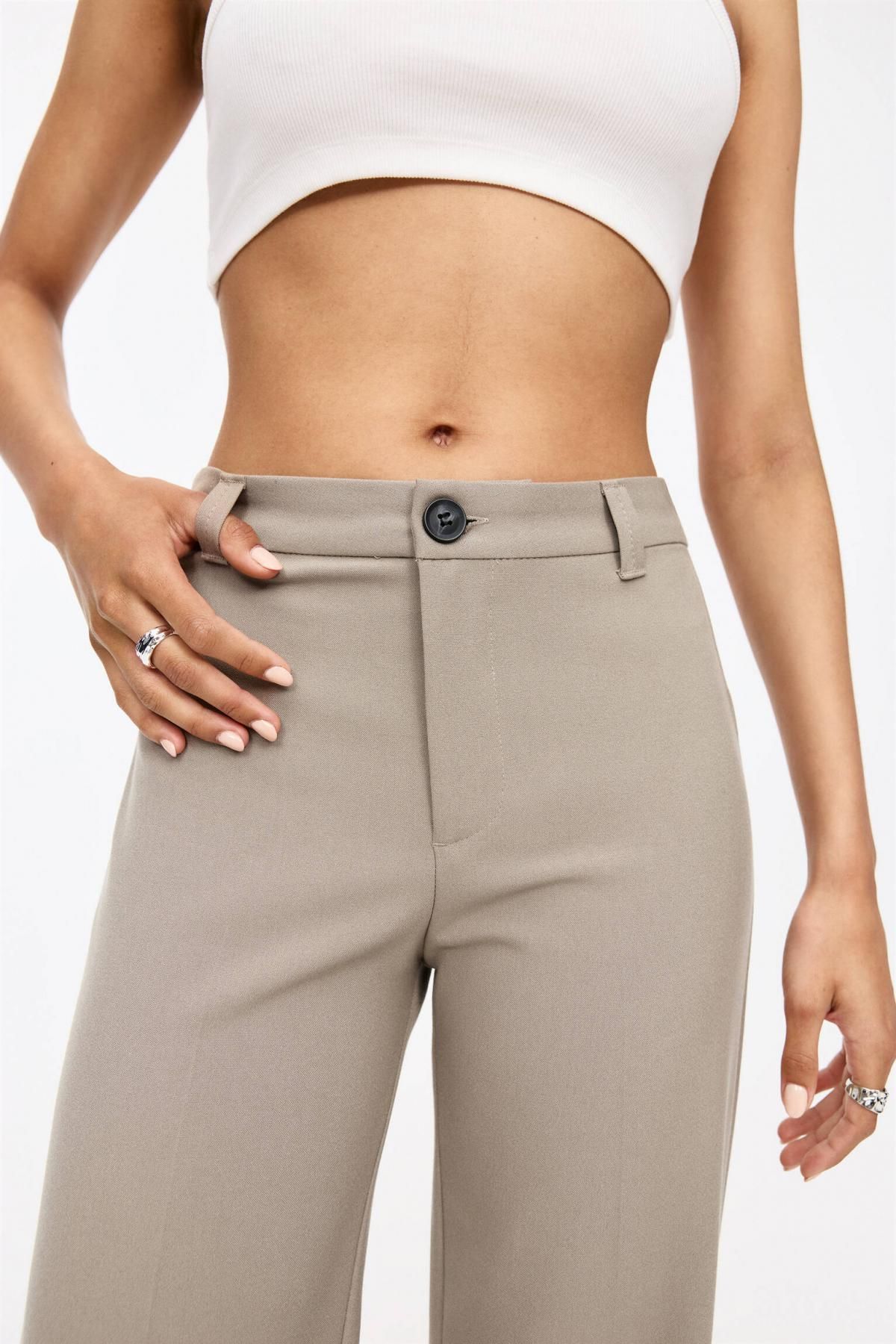 풀앤베어 테크니컬 스트레이트 슬랙스 팬츠 3680/349 PALE BROWN - 상세 이미지 4