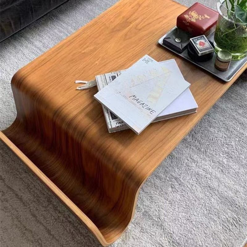 거실 티테이블 북유럽 모던 커피좌탁 네추럴우드 103x70x28 - 상세 이미지 3