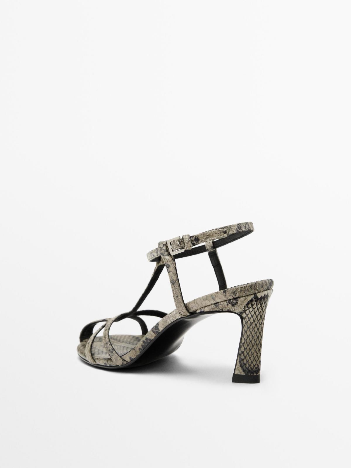 마시모두띠 애니멀 프린트 스트랩 힐 샌들 1624/650 ANIMAL PRINT - 상세 이미지 4