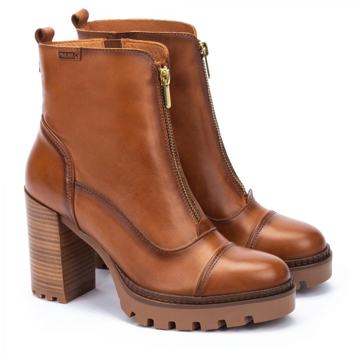 피콜리노스 청키힐 웨지솔 앵클부츠 CERVERA W1J-8829 BRANDY - 상세 이미지 2