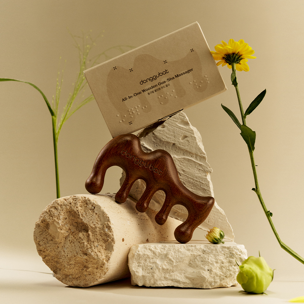 NEW 동구밭 올인원 우드괄사 두피마사지 괄사마사지 지압 두피괄사 경락 샌달우드 승모근 나무괄사